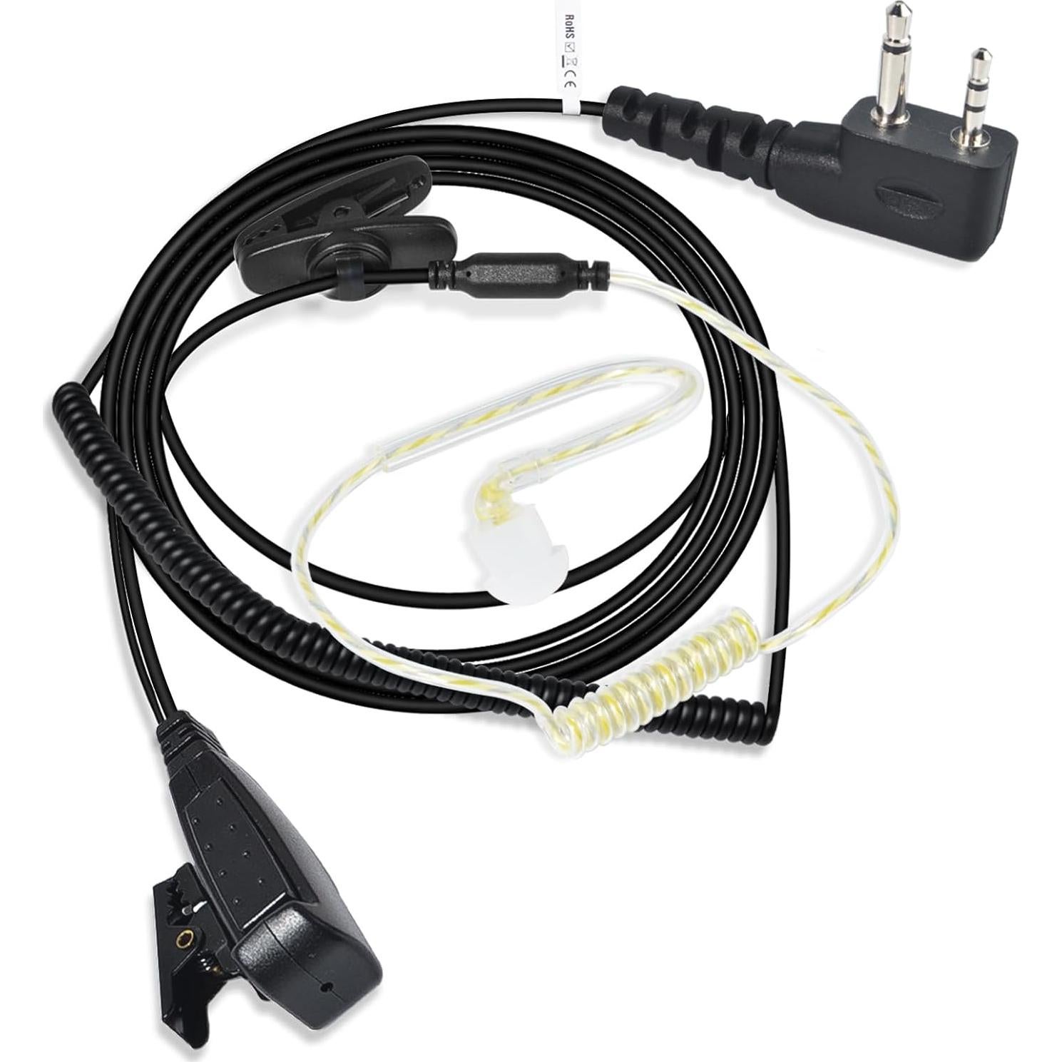 Auricular Táctico HYS para Radios Midland 2 Pines PTT