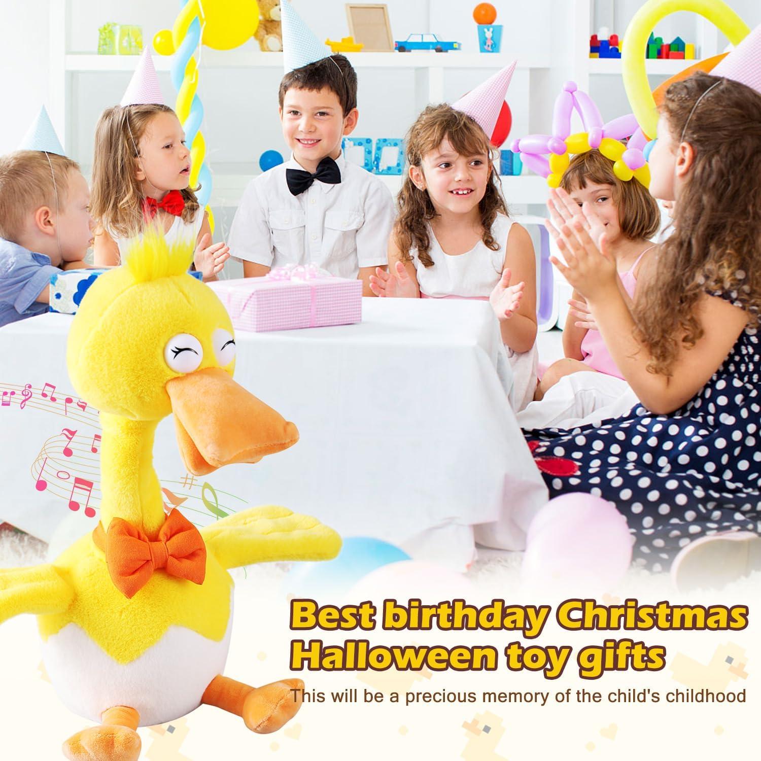 Pato Bailarín Musical Qianjinhuiyuan 33 cm con Luz y Grabación