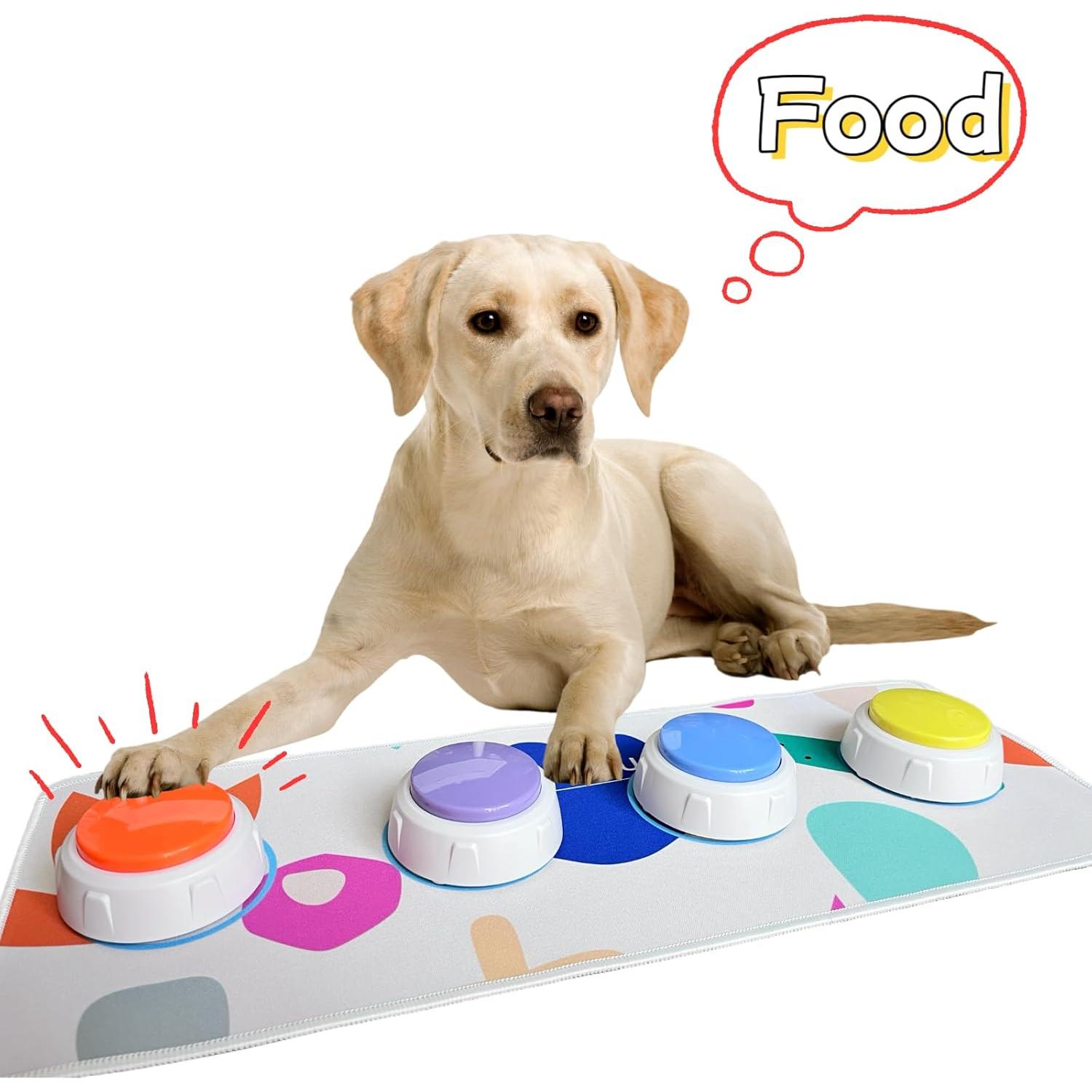 Conjunto de Botones de Voz Grabables para Mascotas - 4 Colores