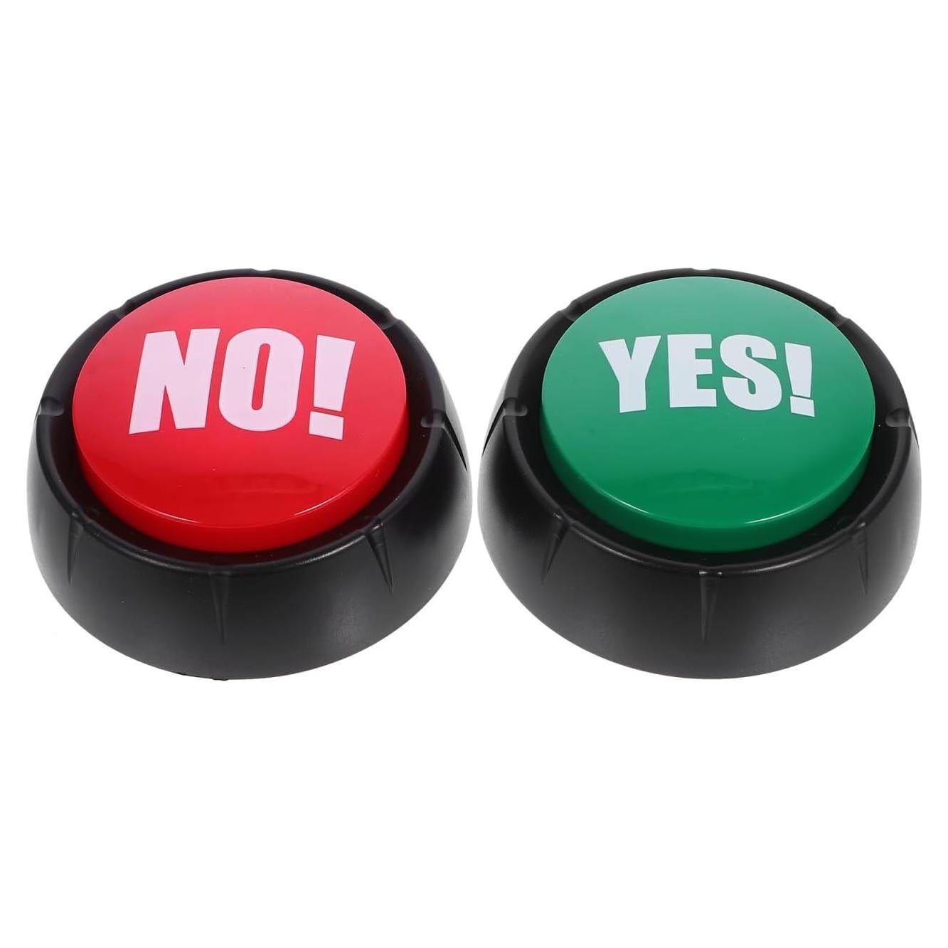 Paquete de 2 Botones de Sonido Sí y No Abaodam - Juguete Fiesta