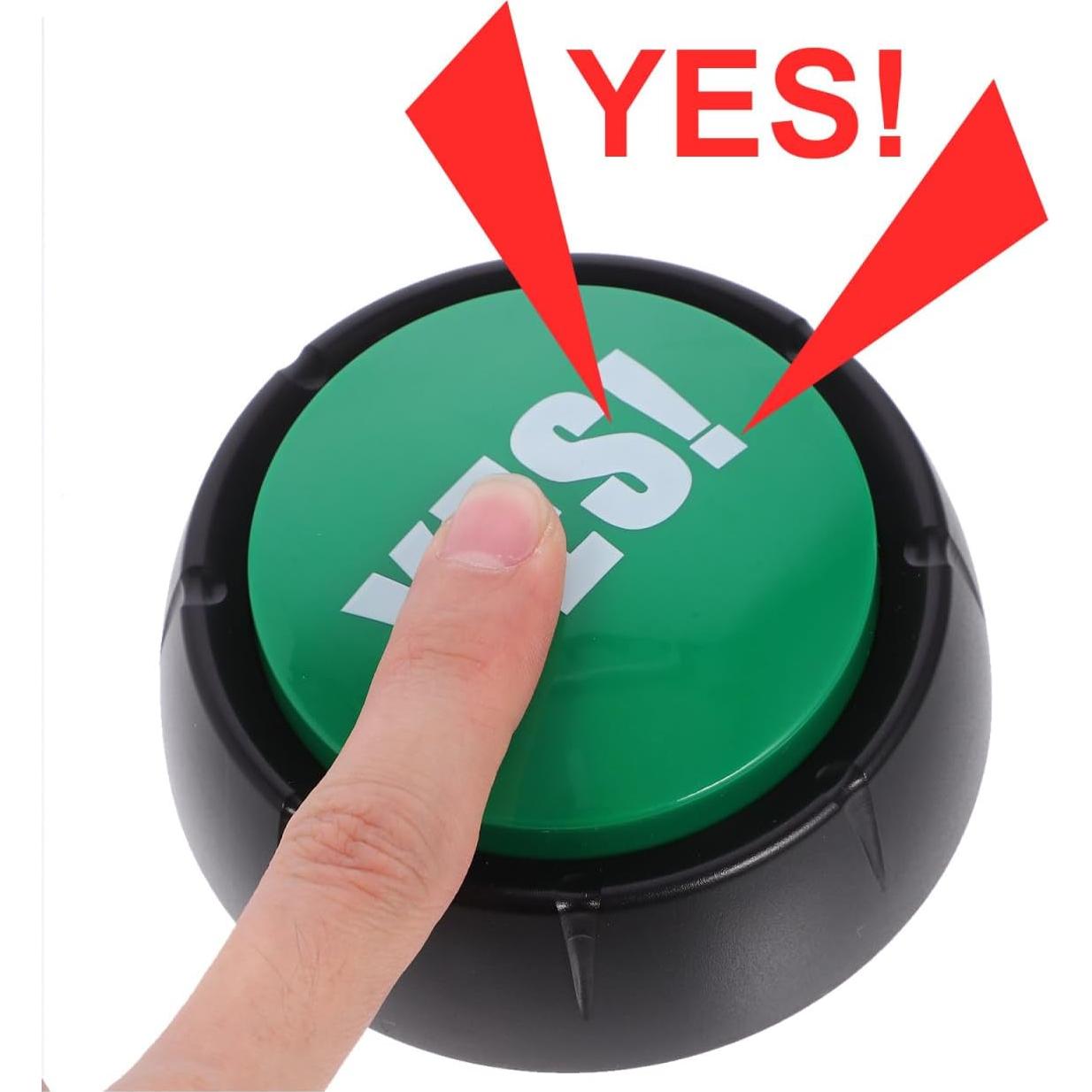 Paquete de 2 Botones de Sonido Sí y No Abaodam - Juguete Fiesta