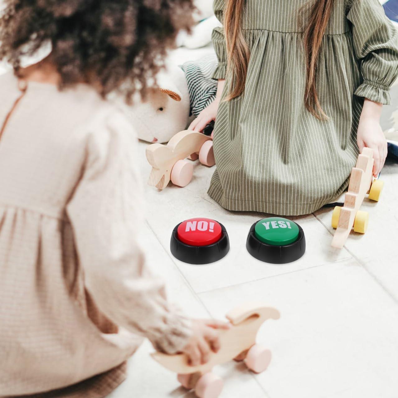 Paquete de 2 Botones de Sonido Sí y No Abaodam - Juguete Fiesta