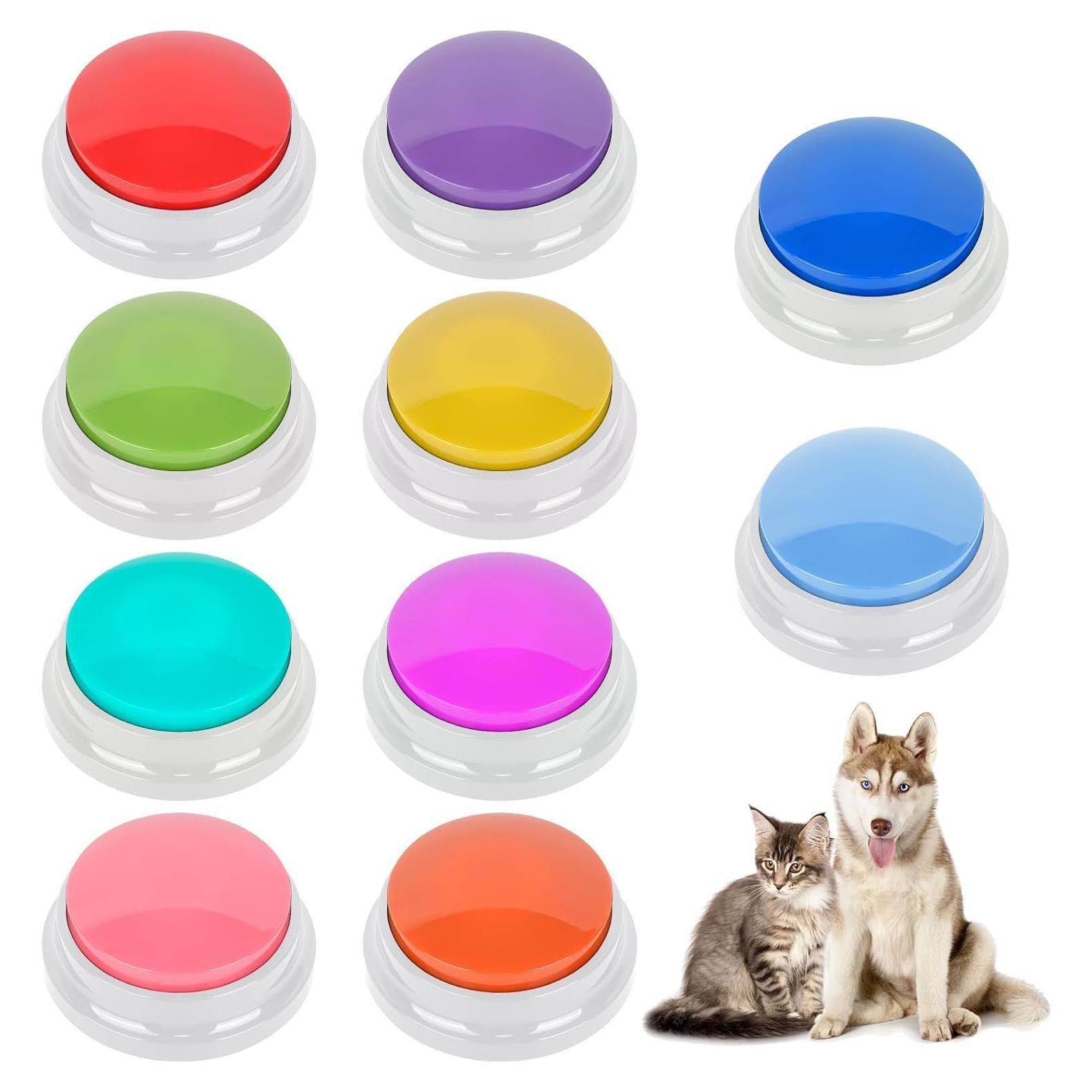 10 Botones de Grabación de Voz para Entrenamiento de Mascotas