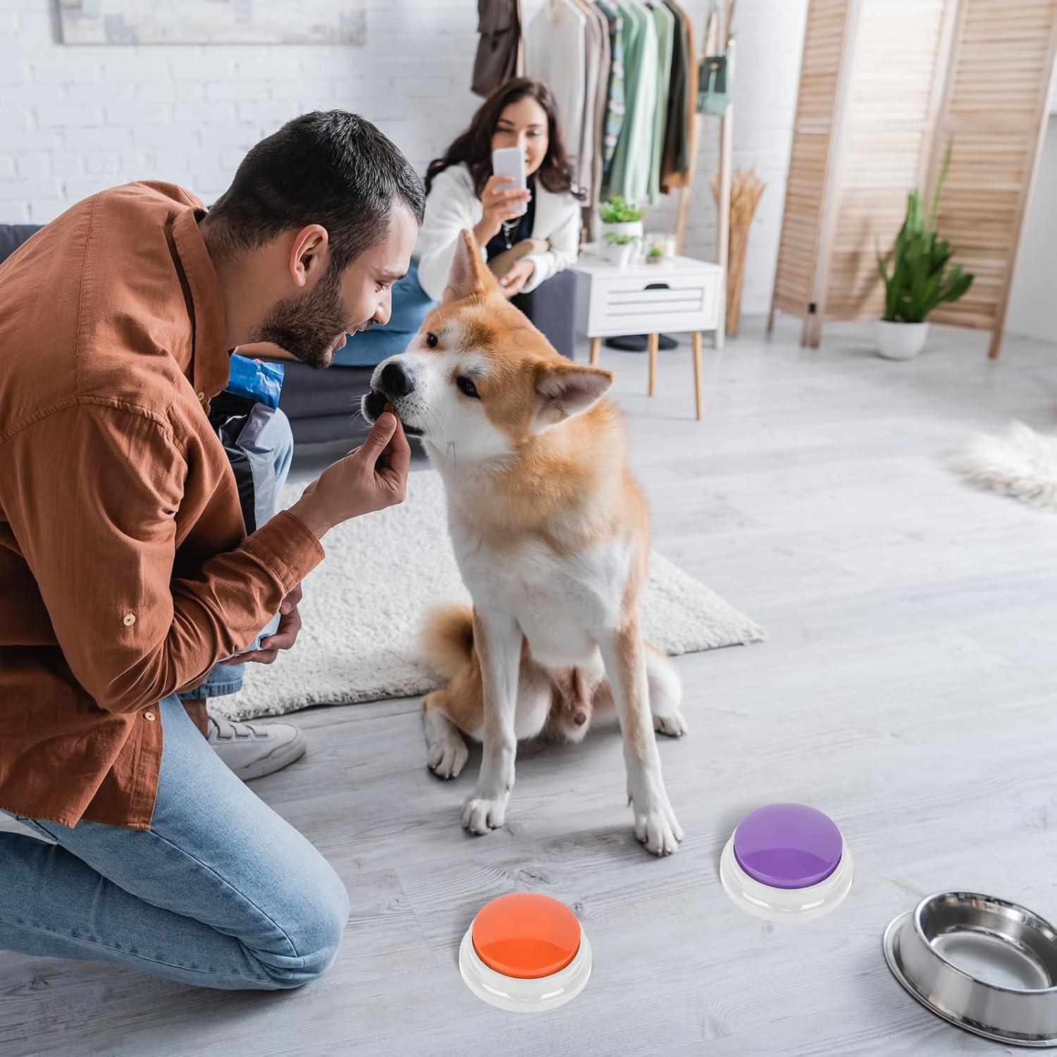 10 Botones de Grabación de Voz para Entrenamiento de Mascotas