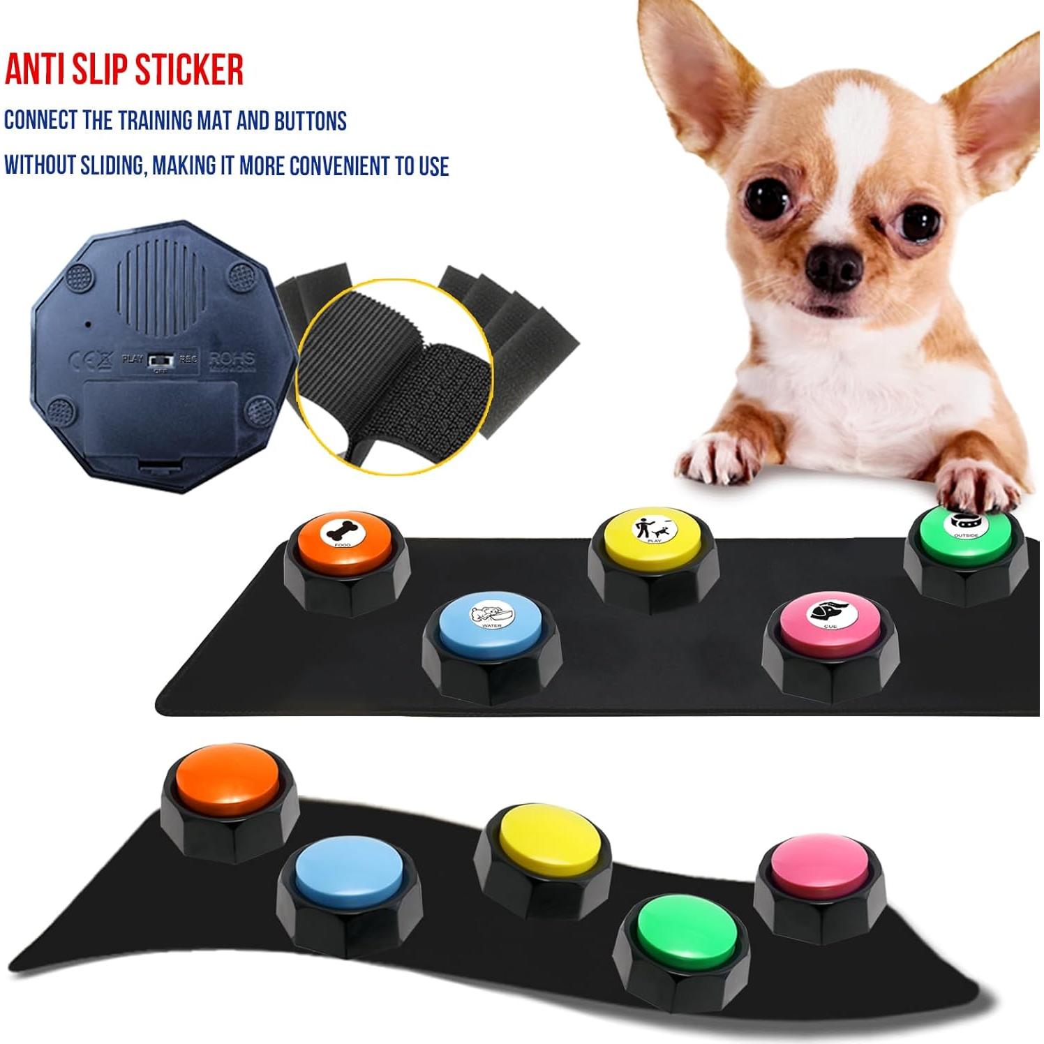 Set de Botones de Comunicación para Mascotas PENGHE - 5 Colores