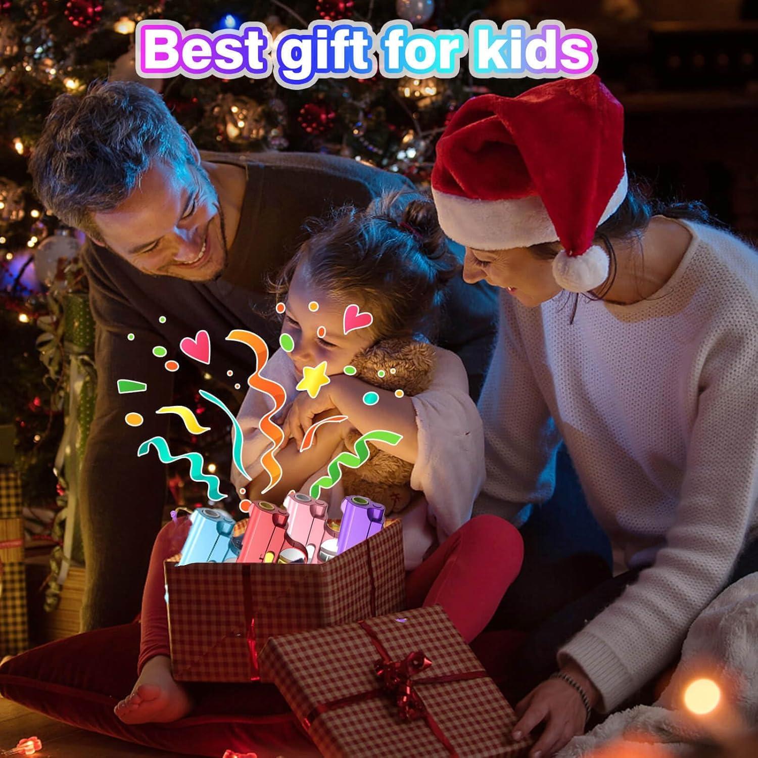 Juguetes Antiestrés Pistola 3D Poveyan 4PCS Alivio TDAH