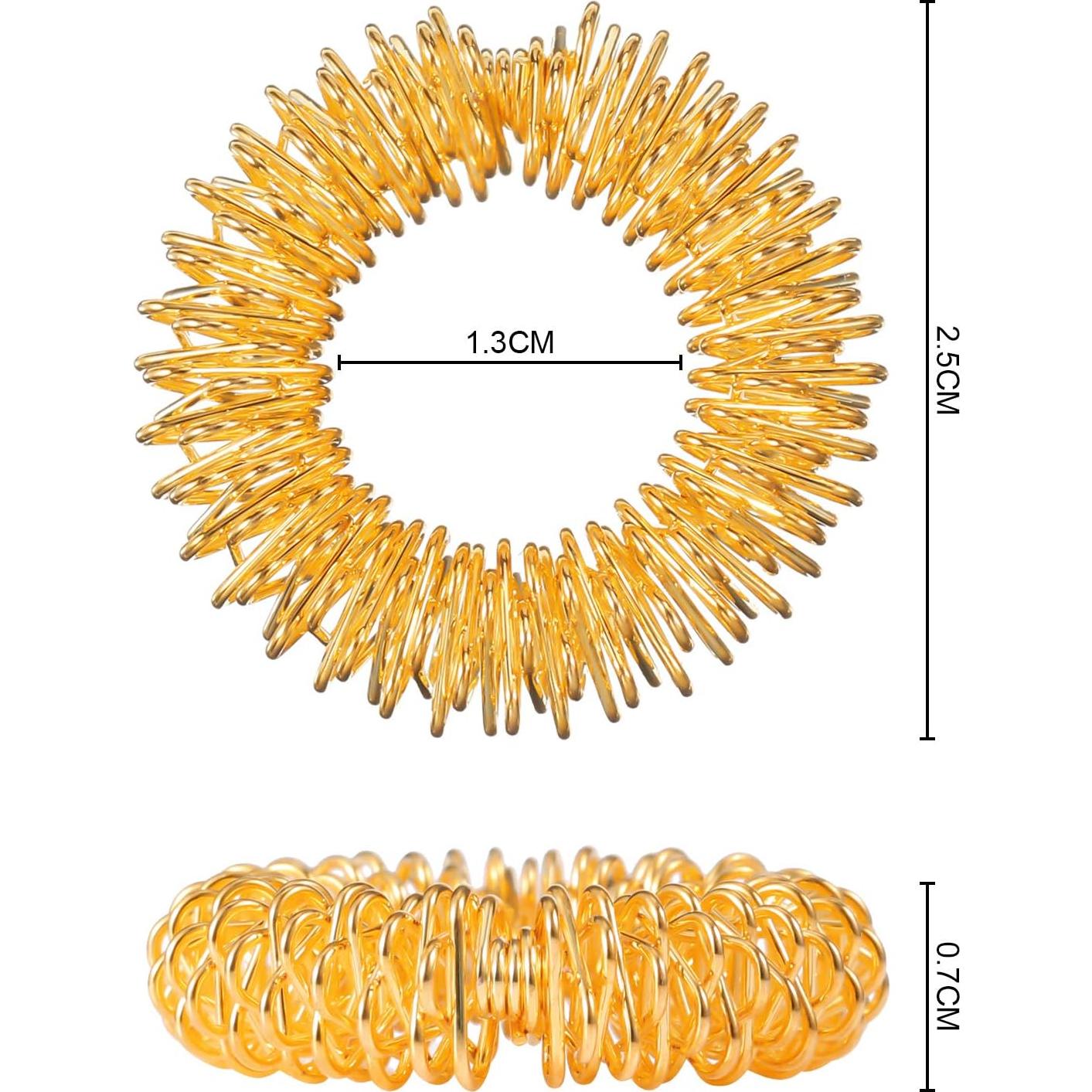 30 Anillos de Acupresión Blulu para Alivio del Estrés