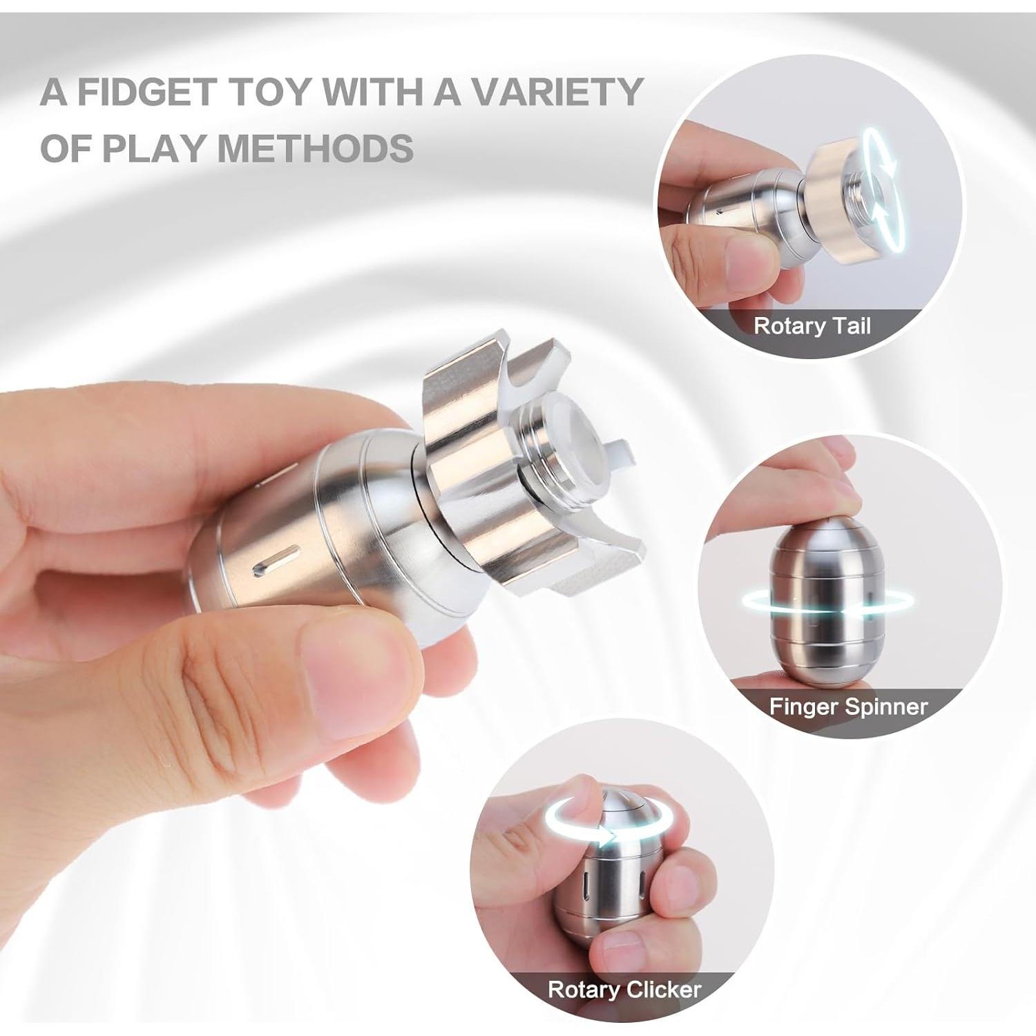 Spinner de Escritorio EDC HengLiSam Metálico Plata 190g