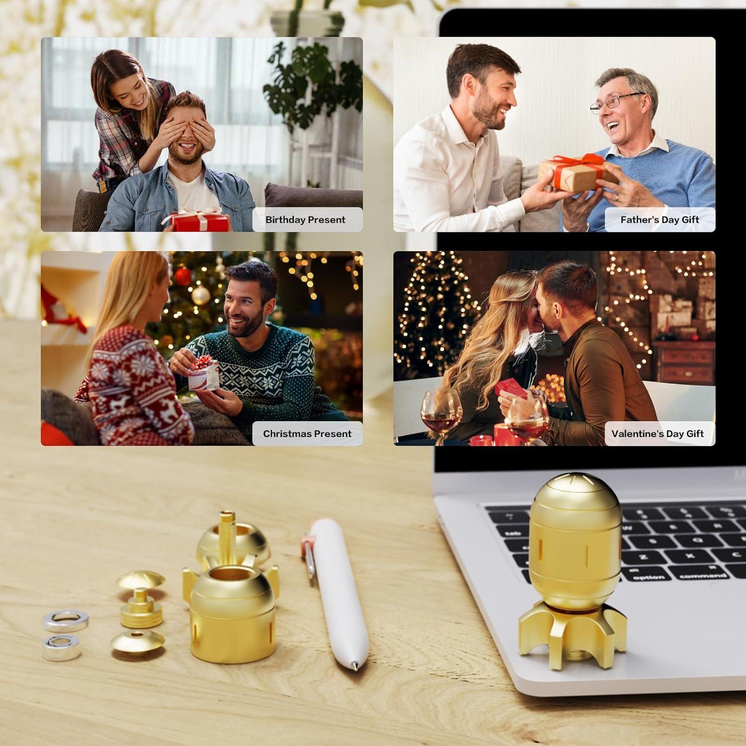 Spinner de Escritorio EDC HengLiSam Metálico Plata 190g