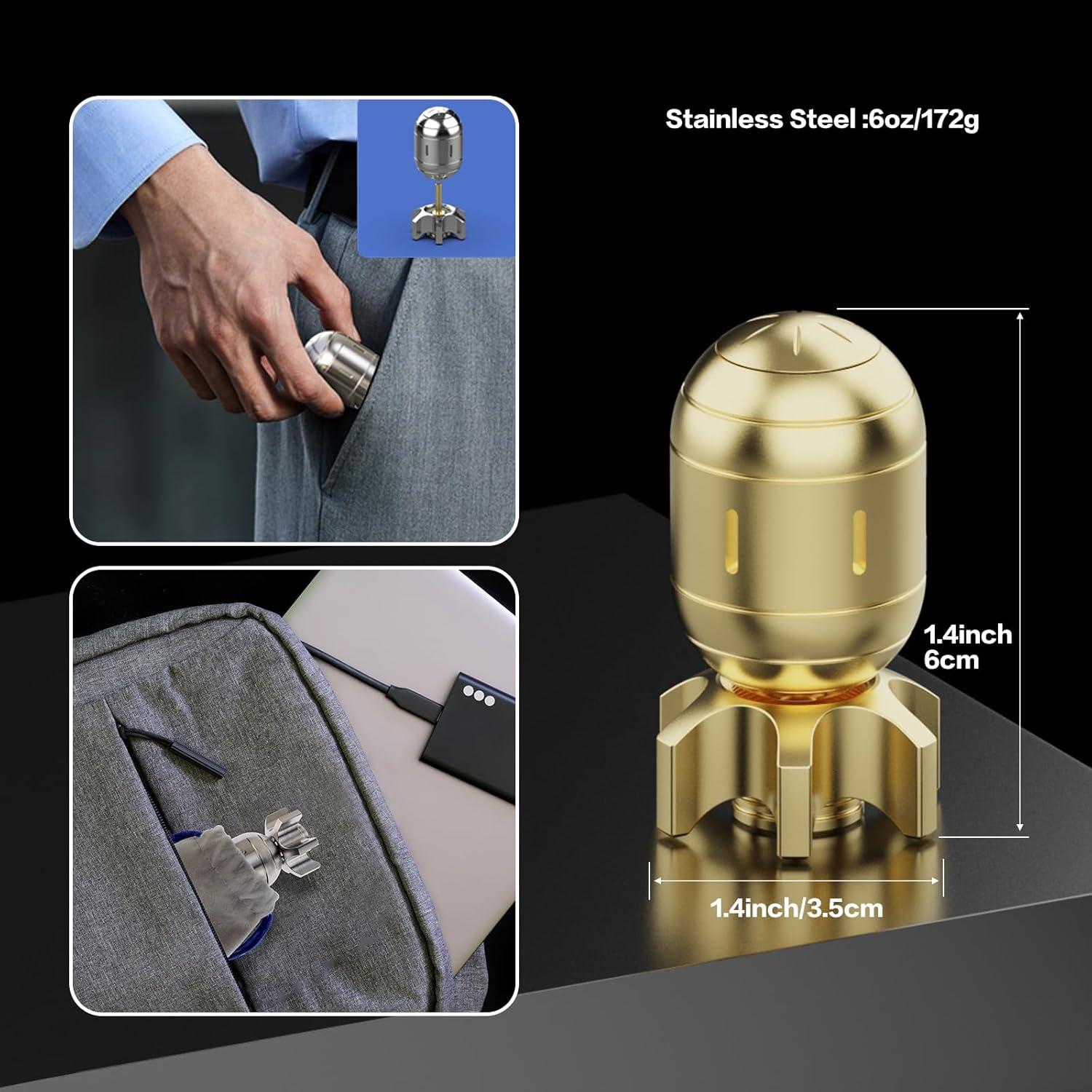 Spinner de Escritorio EDC HengLiSam Metálico Plata 190g