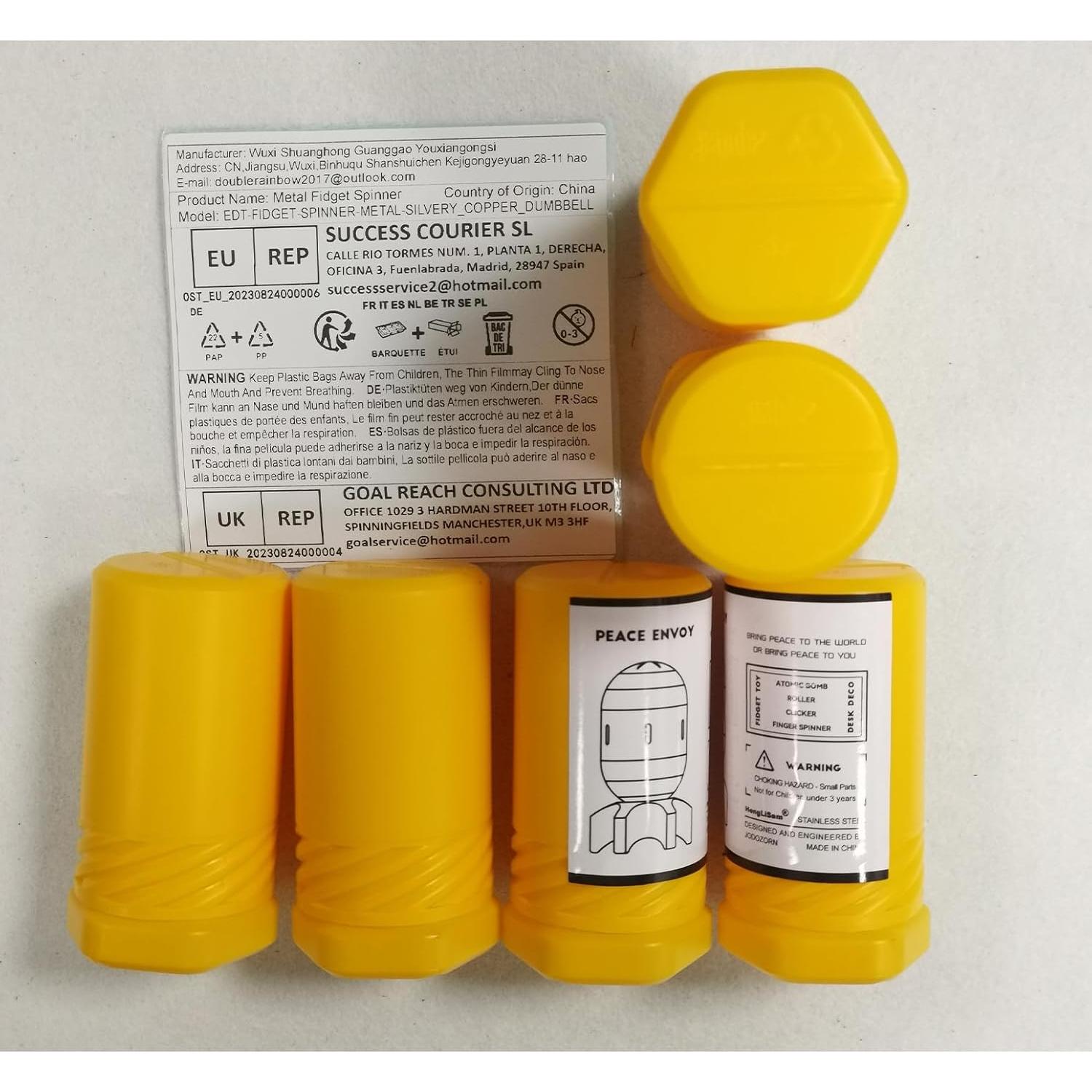 Spinner de Escritorio EDC HengLiSam Metálico Plata 190g