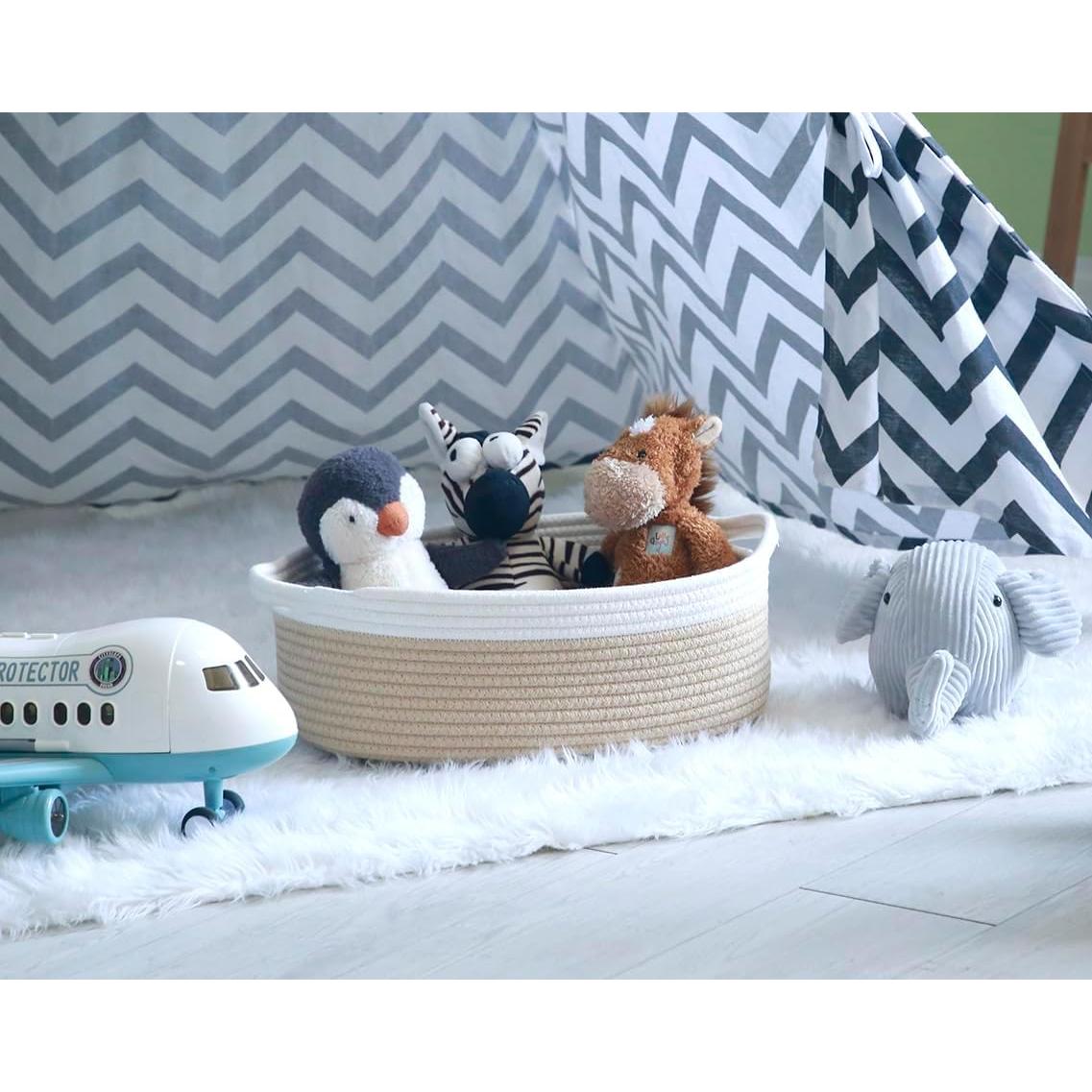 Cesta de Almacenamiento CIKI HOME 36.8x27.9x12.7 cm Marrón