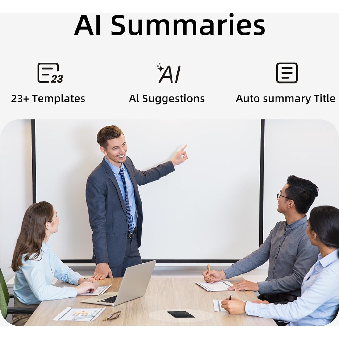 Grabadora de Voz AI Boyuevi 64GB, Transcripción y Traducción