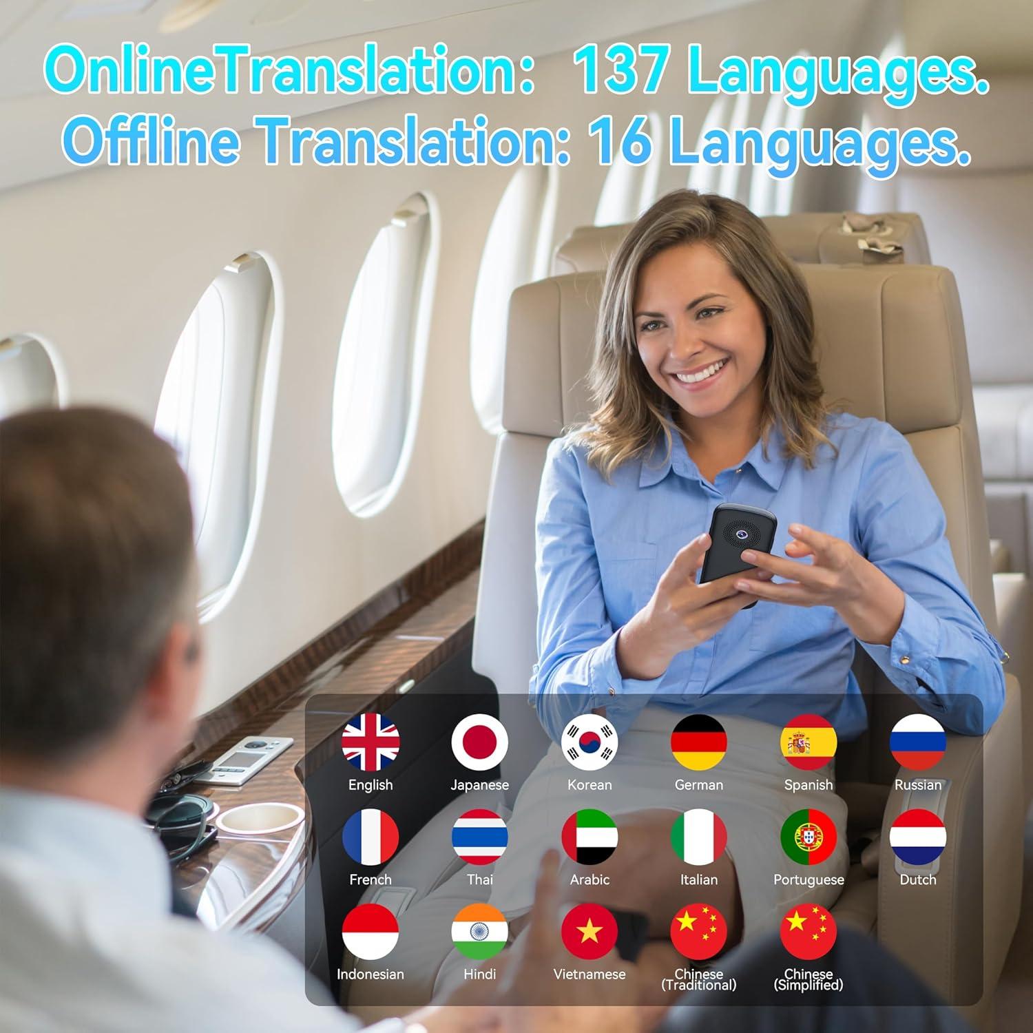 Traductor de Idiomas AI BYDETATA V12 Offline 137 Idiomas