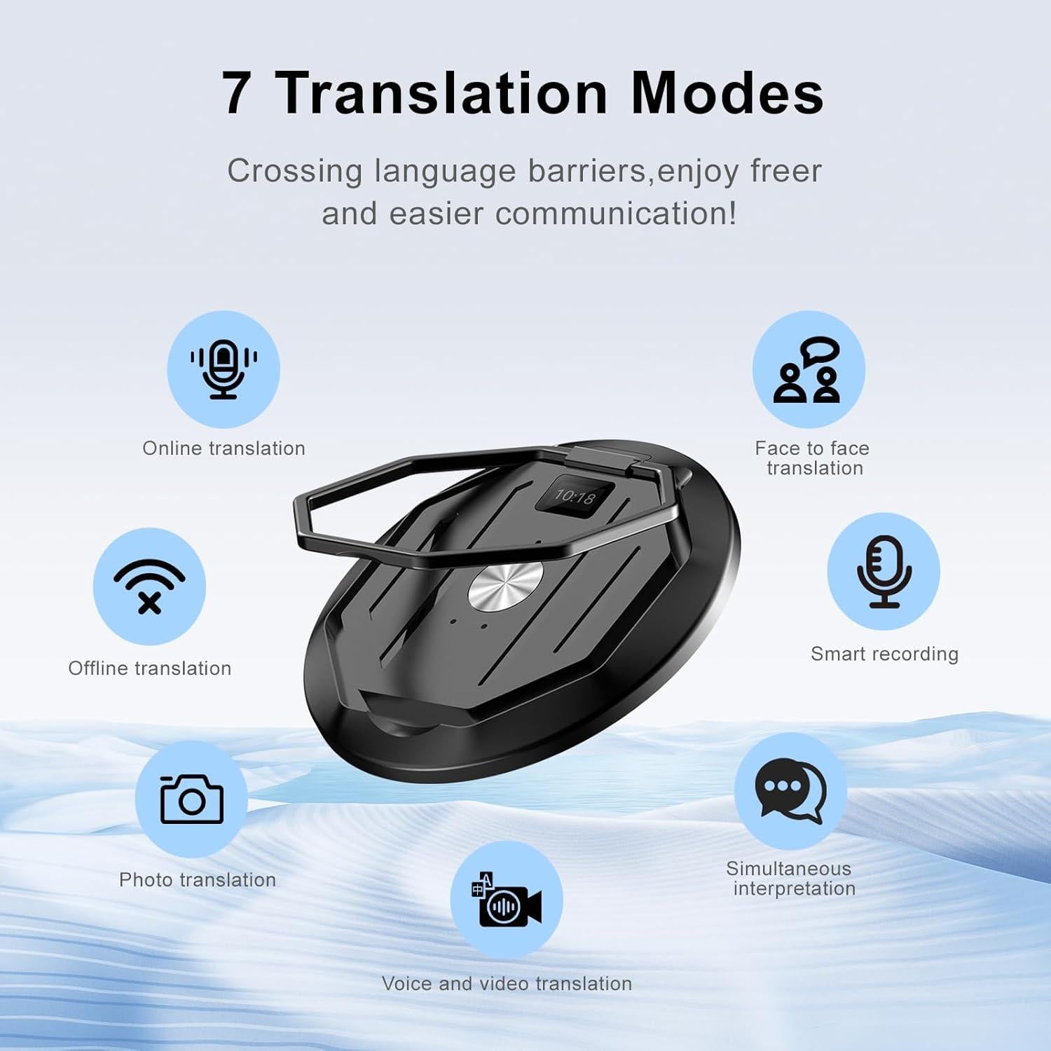 Grabadora de Traducción AI Jojobnj - 64GB, 152 Idiomas, Portátil