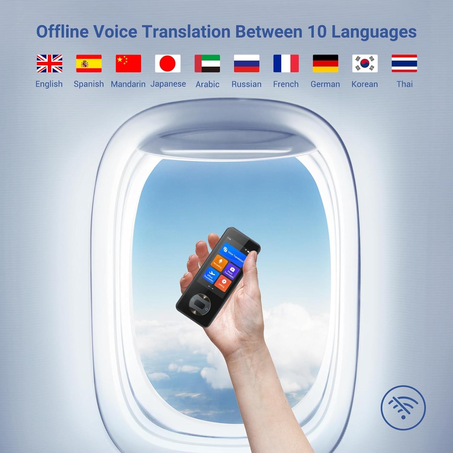 Traductor de Idiomas Offline ANFIER W10 PRO 144 Idiomas