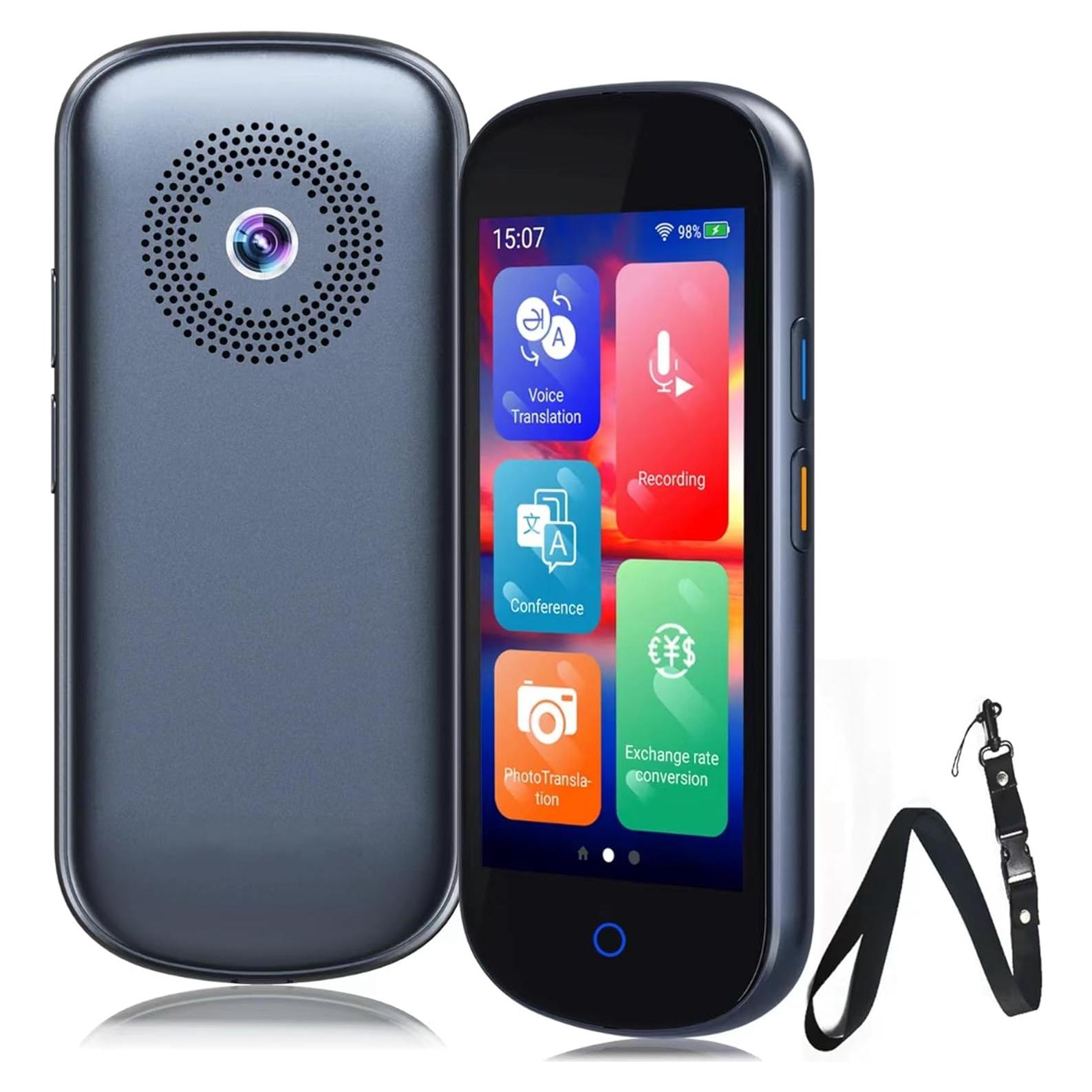 Traductor de Idiomas FEVITOD V12, 137 Idiomas, Portátil