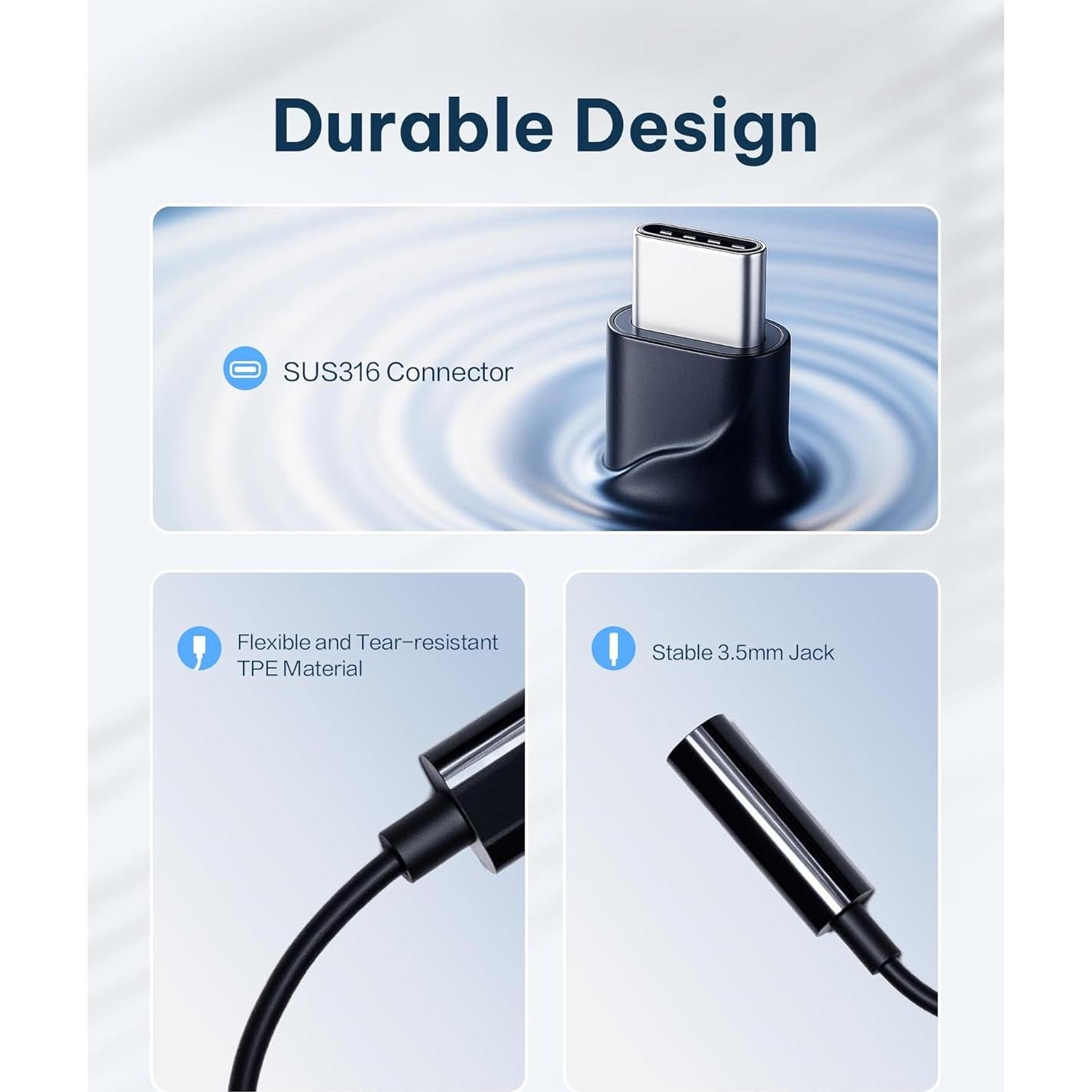 Adaptador USB-C a 3.5mm iFLYTEK para grabadora de voz