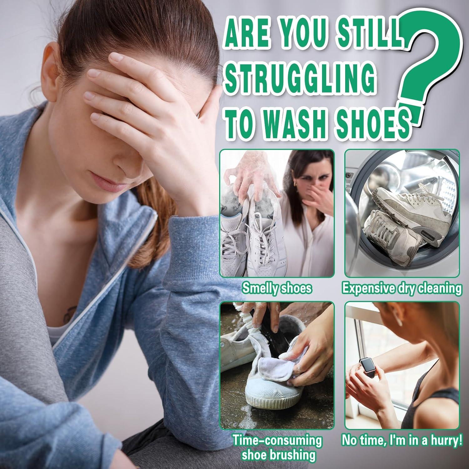 Kit Limpiador de Zapatos Blancos - Espuma, Cepillo y Toalla