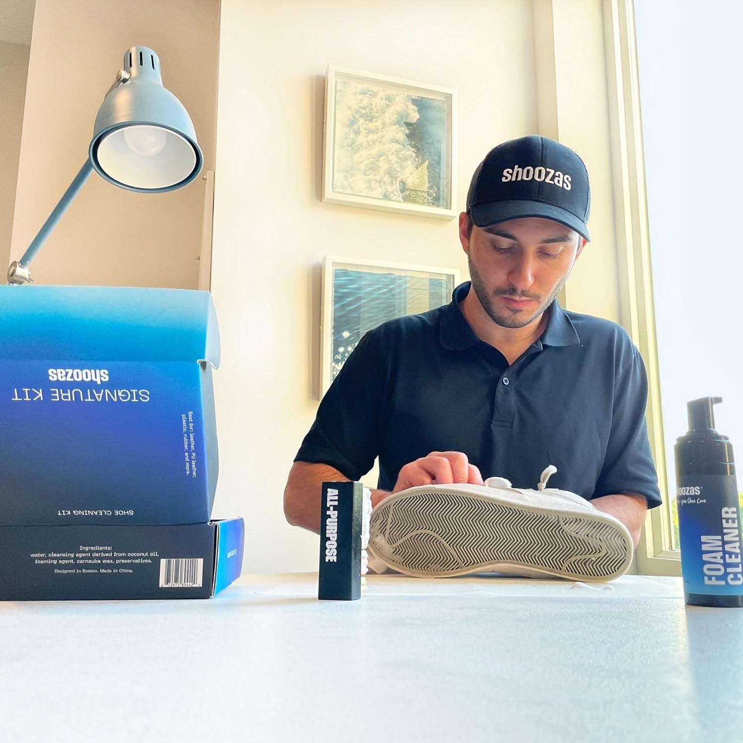 Kit de Limpieza de Zapatos Shoozas - Espuma Rápida y Efectiva