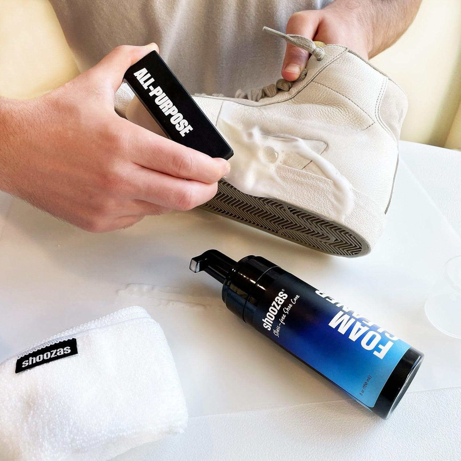 Kit de Limpieza de Zapatos Shoozas - Espuma Rápida y Efectiva