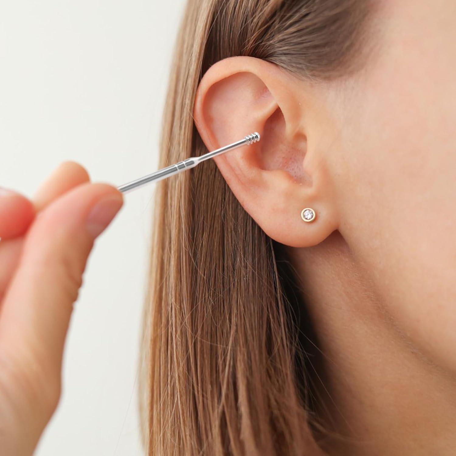 Kit de Limpieza de Oídos Quacc 8 Piezas Acero Inoxidable