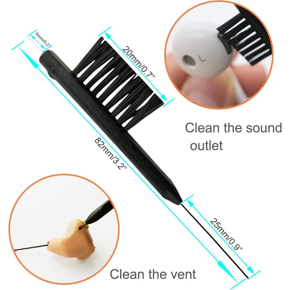 Kit de limpieza de audífonos Anico - 8 piezas reutilizables