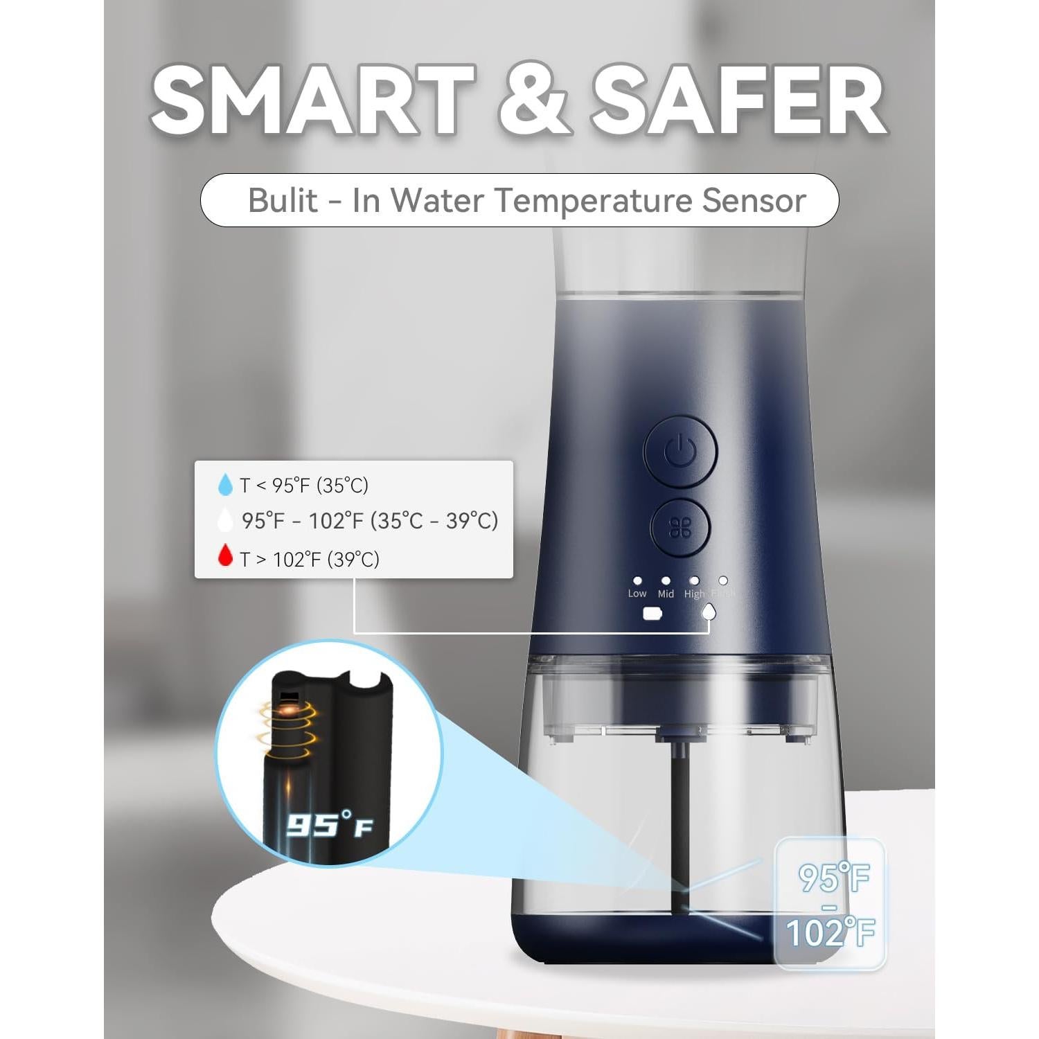 Limpiador de Oídos Eléctrico Acutedge con Tanque Integrado - 4 Modos