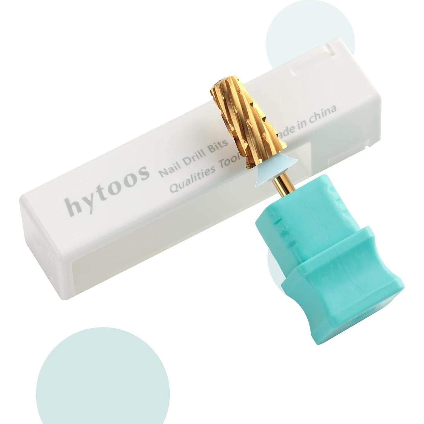 Brocas de Uñas Tapered de Seguridad Hytoos - 2 Pcs Carburo Titanio