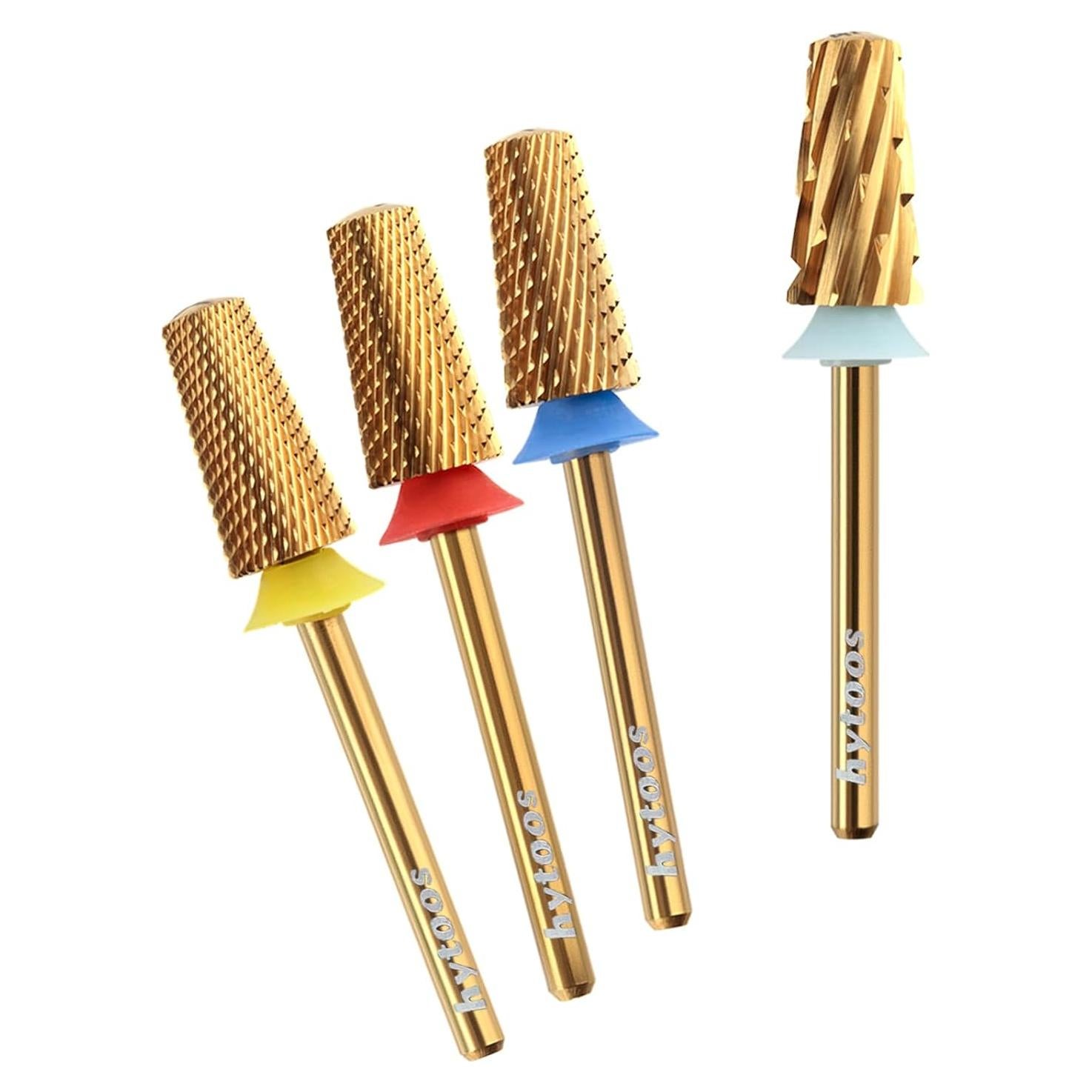 Brocas de Uñas Tapered de Seguridad Hytoos, 4 Piezas, 2.35mm