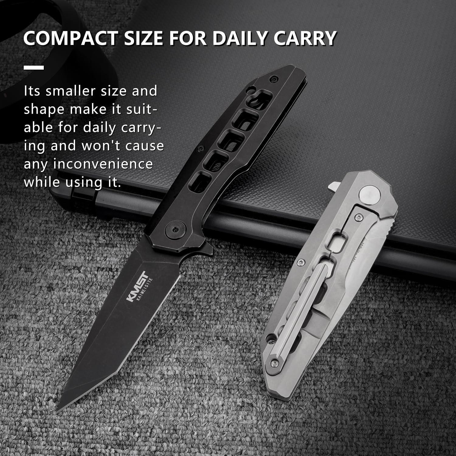 Cuchillo de bolsillo plegable Kaimeisite - Hoja D2 8.89 cm