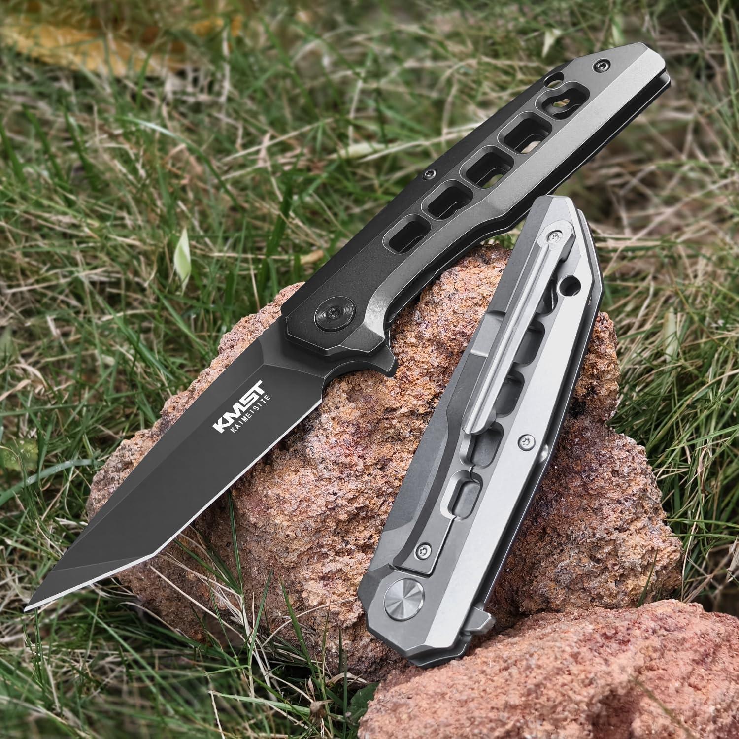 Cuchillo de bolsillo plegable Kaimeisite - Hoja D2 8.89 cm