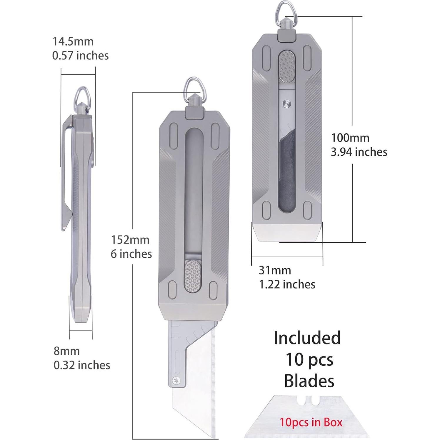 Cortador de Caja Retráctil Tenchilon T4 con 10 Cuchillas SK5