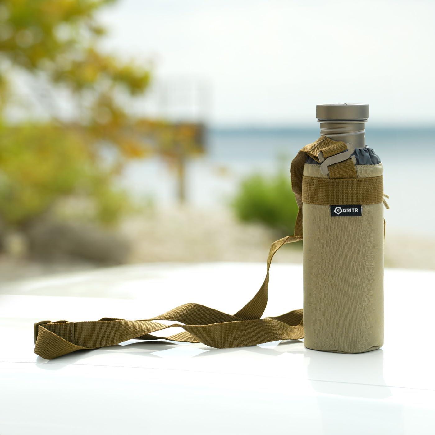 Botella de Agua Deportiva GRITR 700 ml Titanio Ultraligera