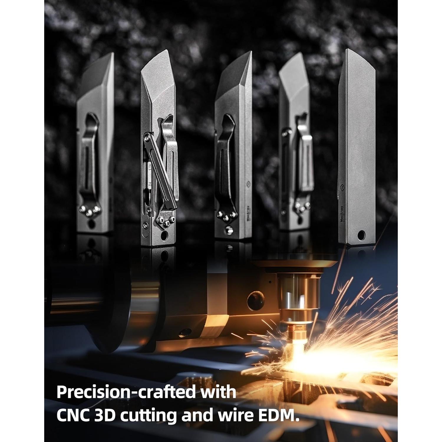 Multiherramienta MecArmy RL4 de Titanio EDC con 6 Puntas