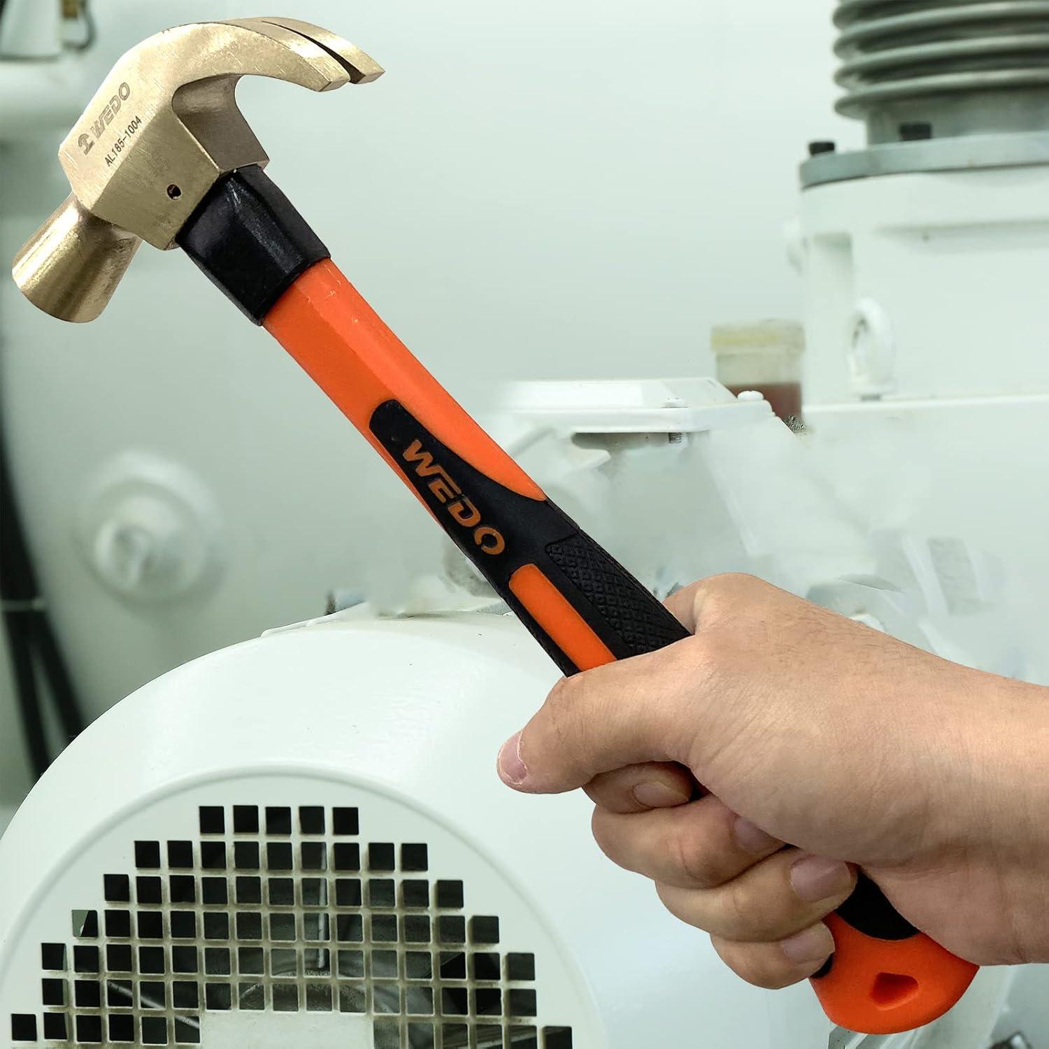 Martillo de Garra No Chispeante WEDO 1.45kg 330mm Bronce Aluminio