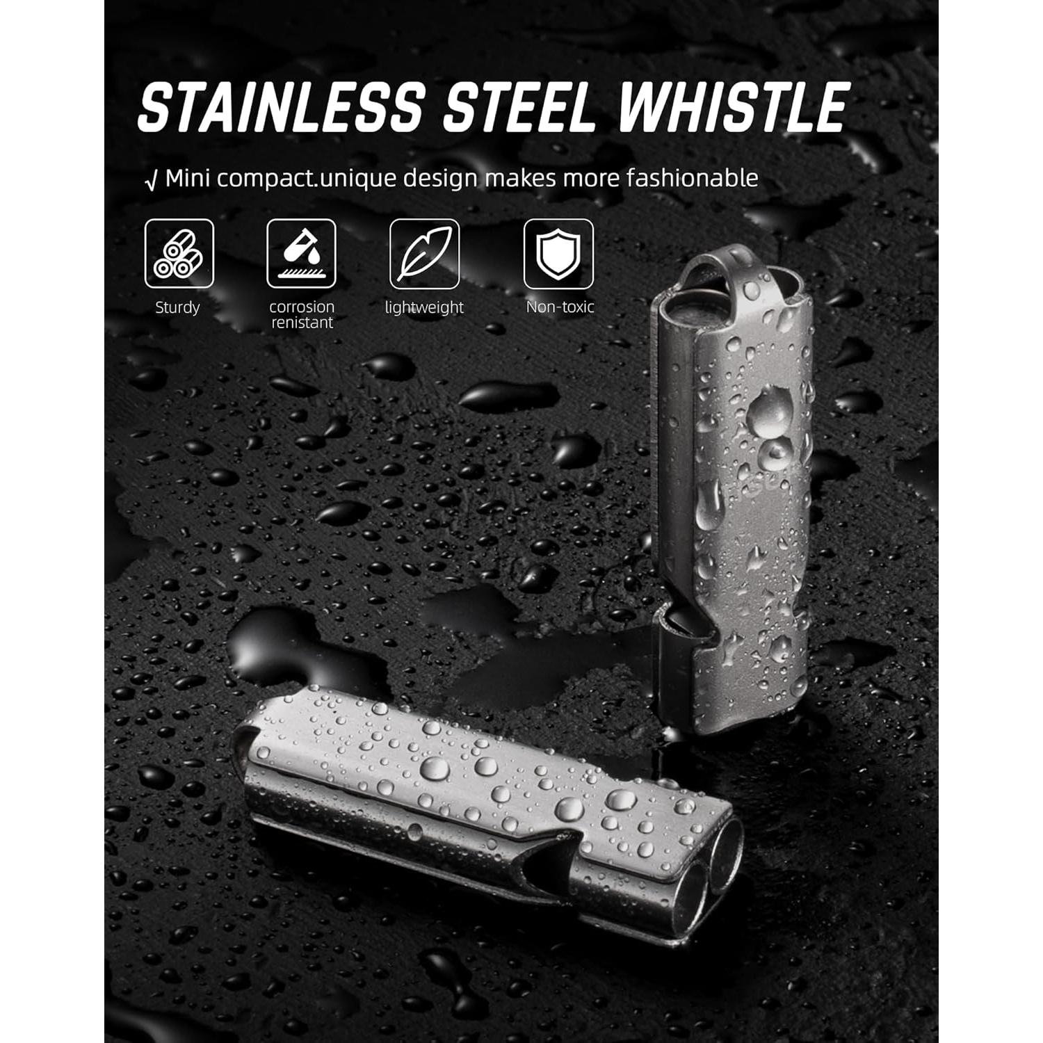 Silbatos de Seguridad TISUR 2pcs Titanio 120db Alta Calidad