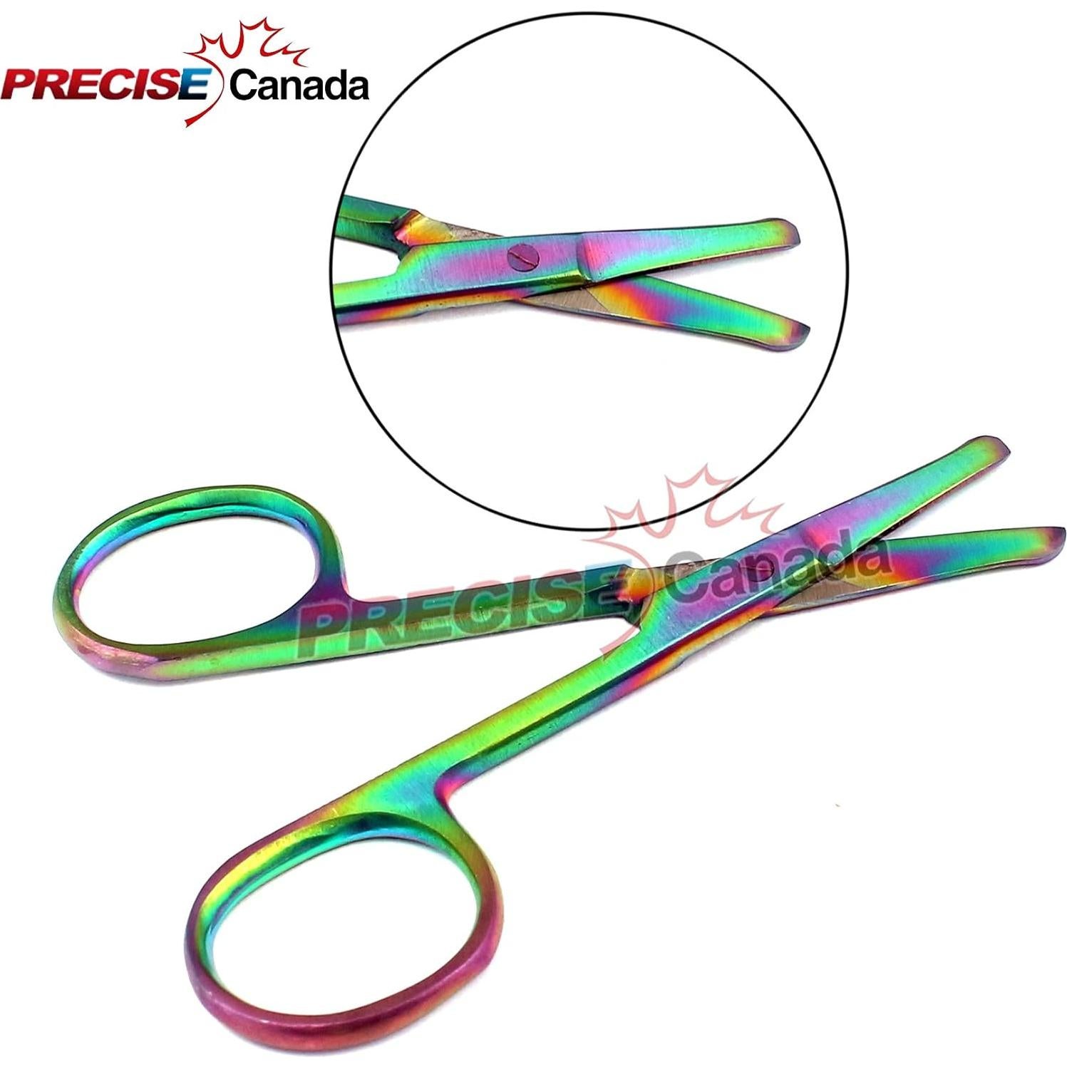 Juego de 5 Tijeras de Seguridad Rainbow Multi Titanio 8.89 cm