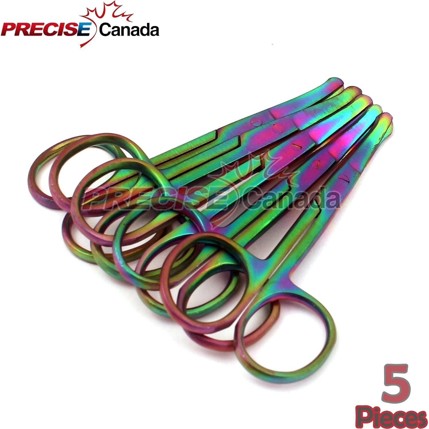 Juego de 10 Tijeras de Seguridad Rainbow Multi Titanio 8.89 cm