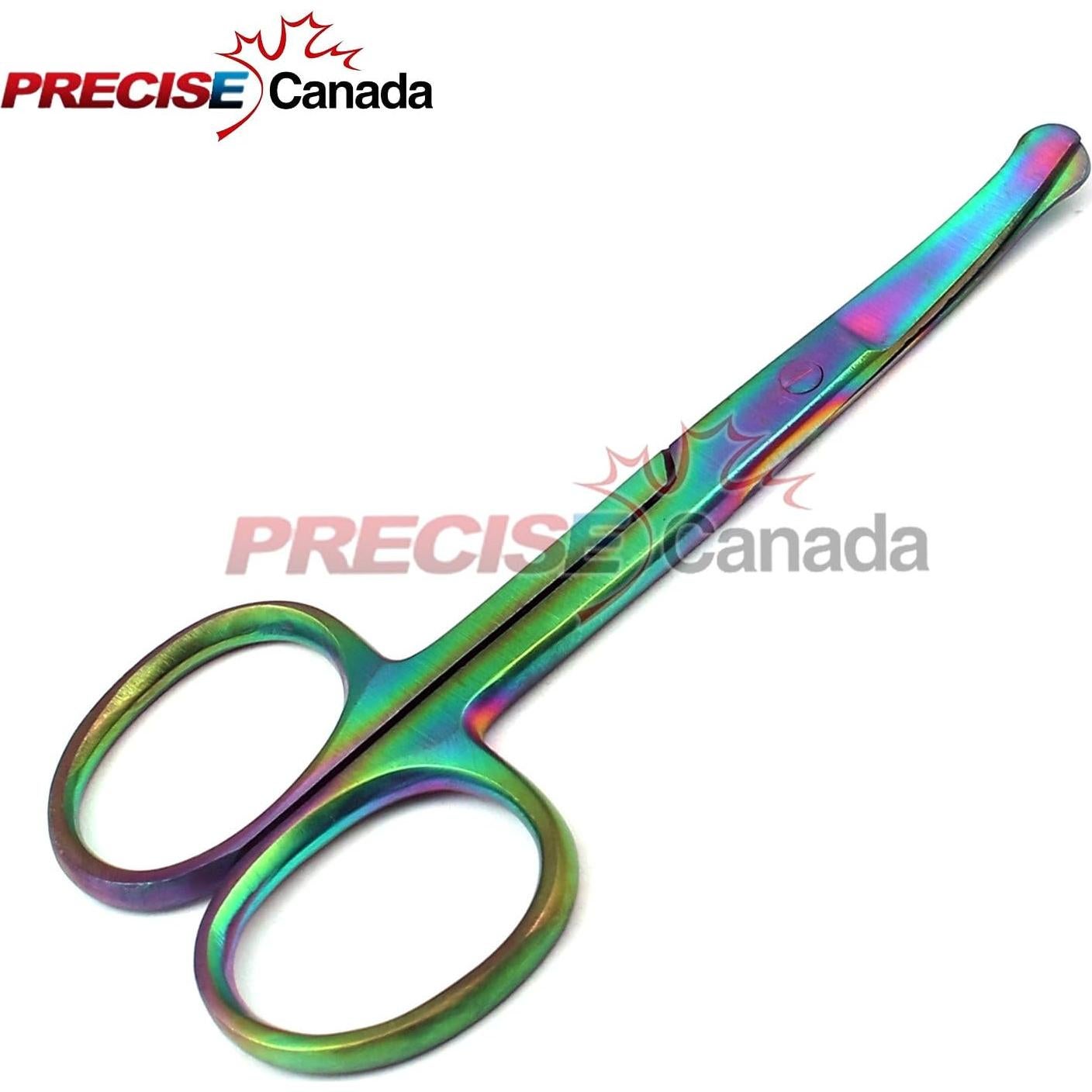 Juego de 10 Tijeras de Seguridad Rainbow Multi Titanio 8.89 cm