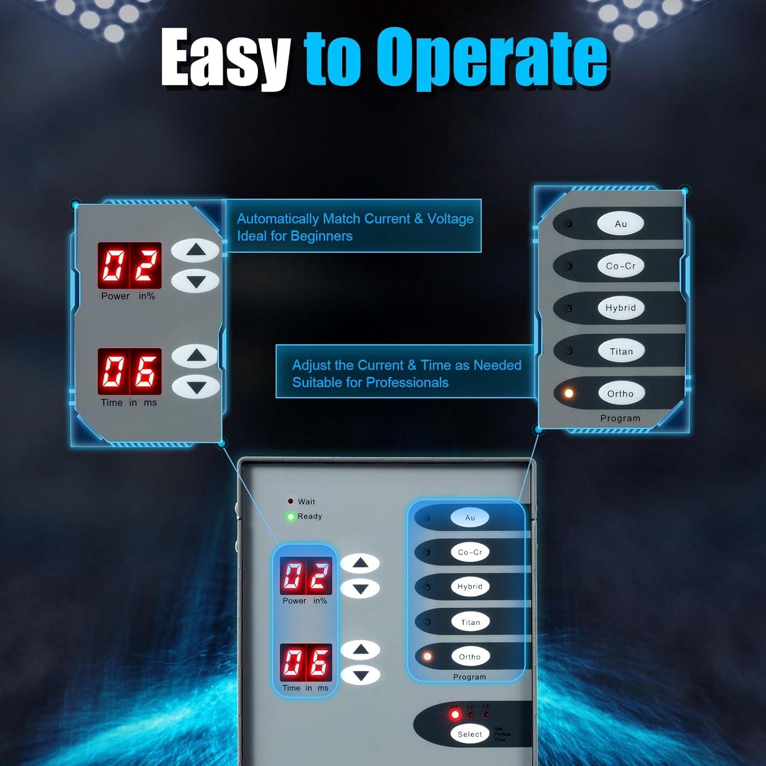 Máquina de Soldadura por Puntos Automática POIOKLJRE 110V 5 en 1
