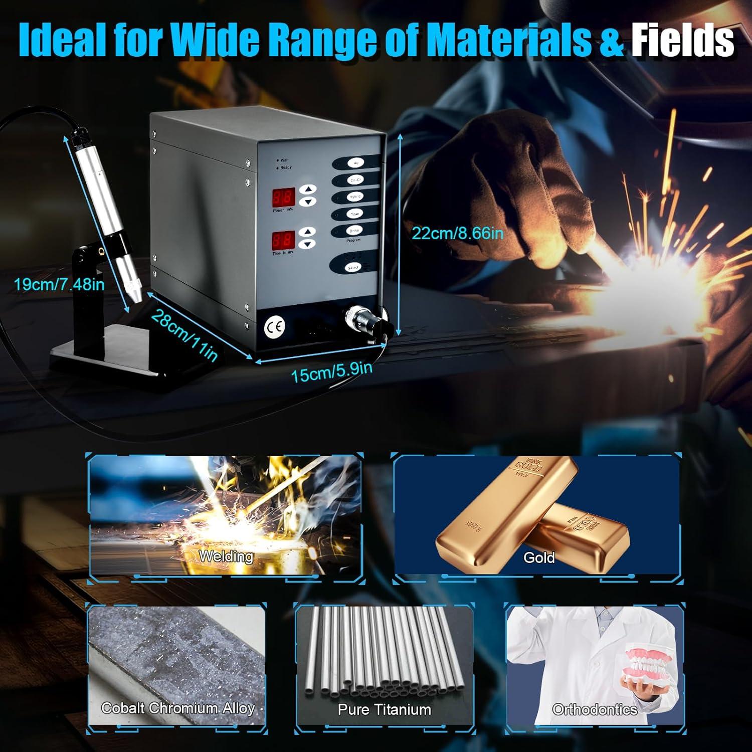 Máquina de Soldadura por Puntos Automática POIOKLJRE 110V 5 en 1