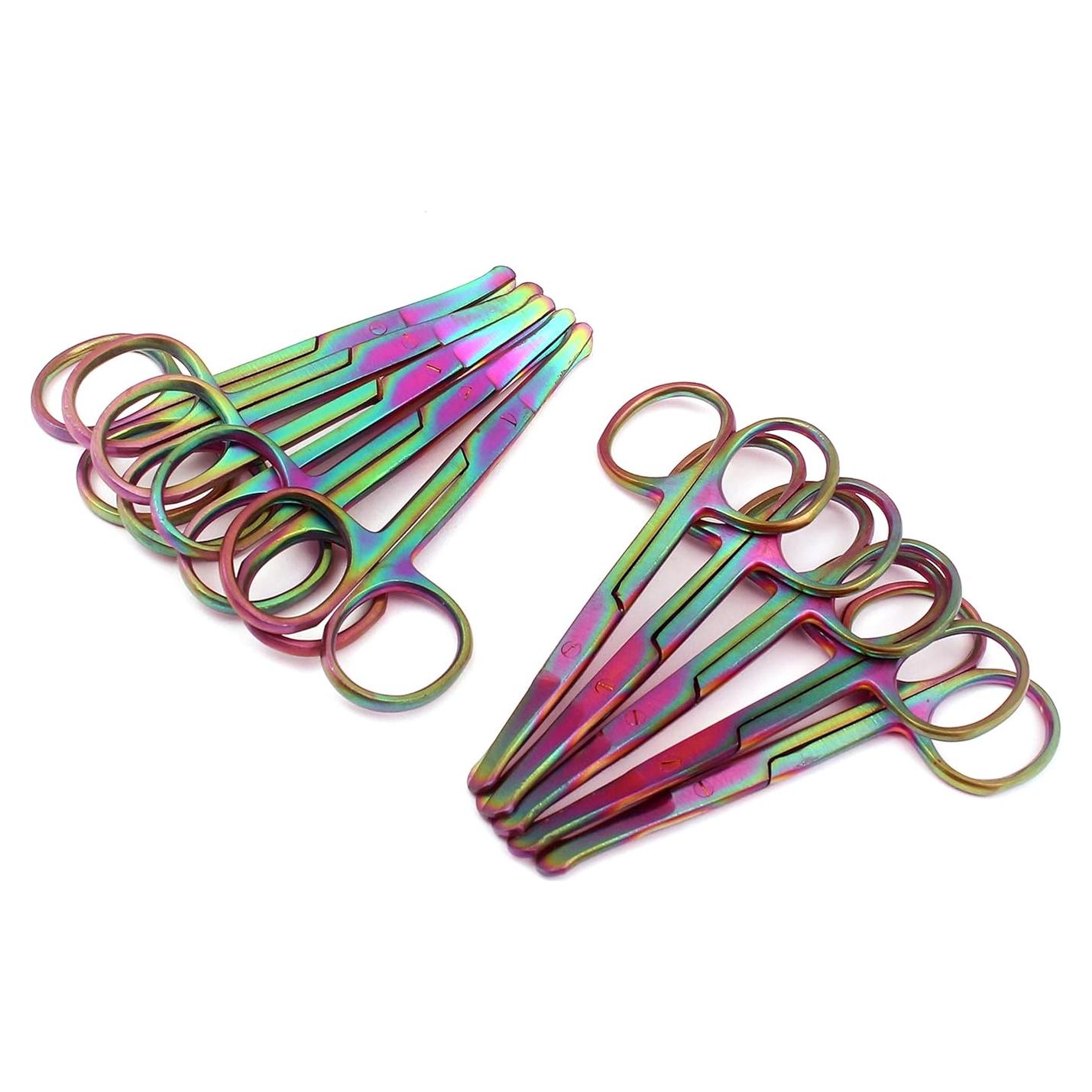 Set de 10 Tijeras de Seguridad OdontoMed2011 8.89 cm Arcoíris