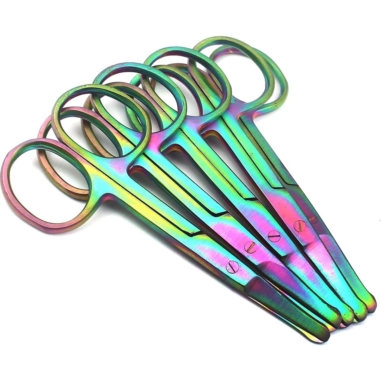 Set de 10 Tijeras de Seguridad OdontoMed2011 8.89 cm Arcoíris