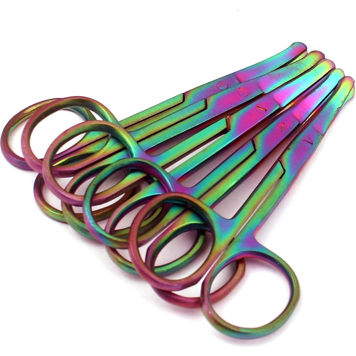 Set de 10 Tijeras de Seguridad OdontoMed2011 8.89 cm Arcoíris