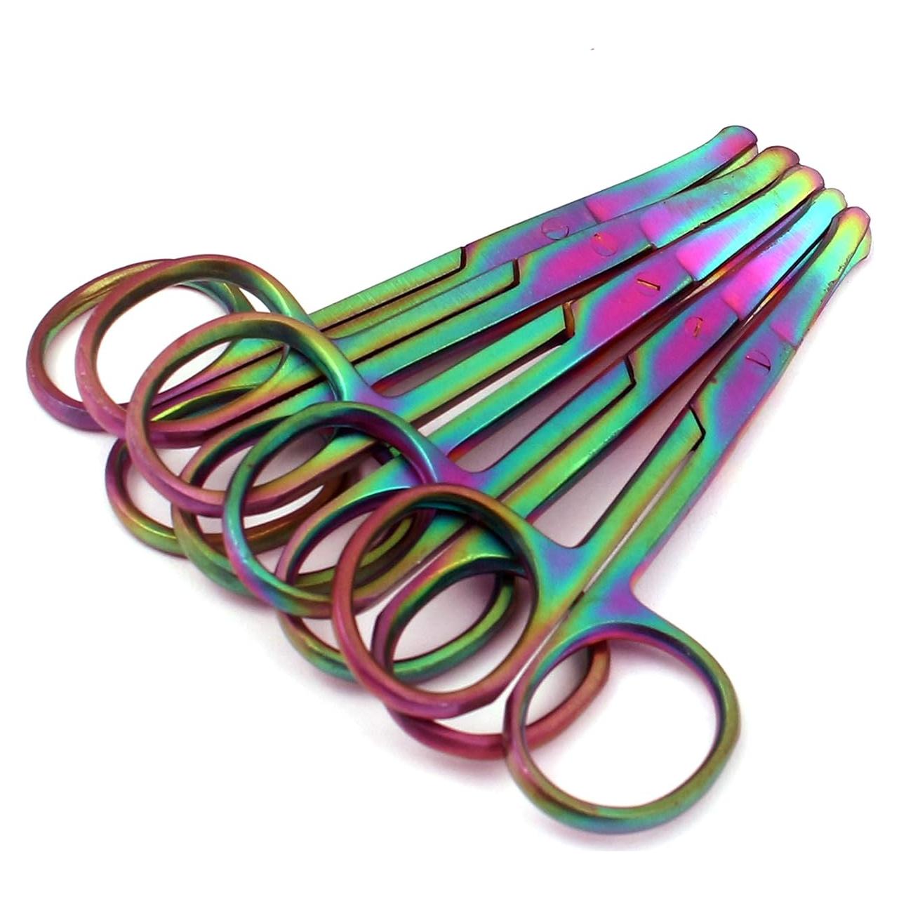 Juego de 5 Tijeras de Seguridad OdontoMed2011 Curvadas 8.89 cm