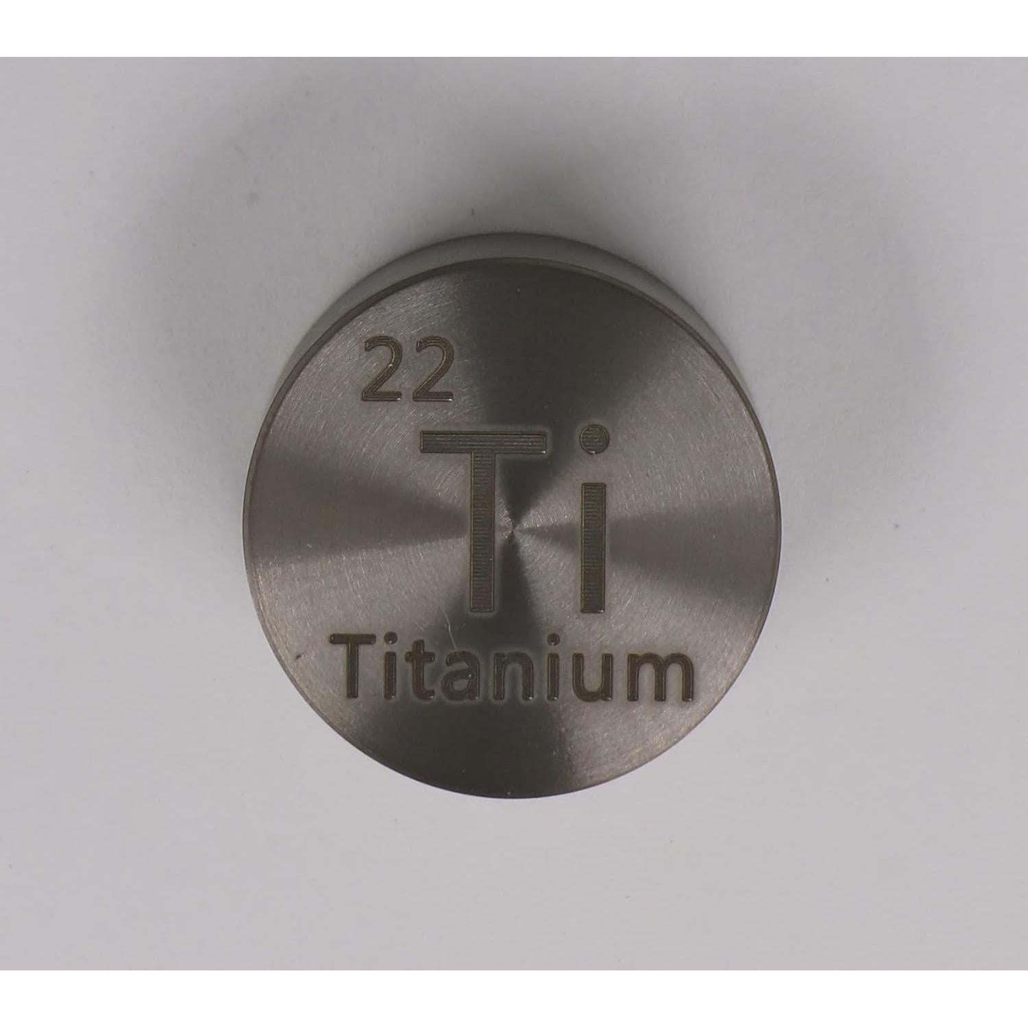 Disco de Metal de Titanio 24.26mm - Grosor 12.1mm - 25g