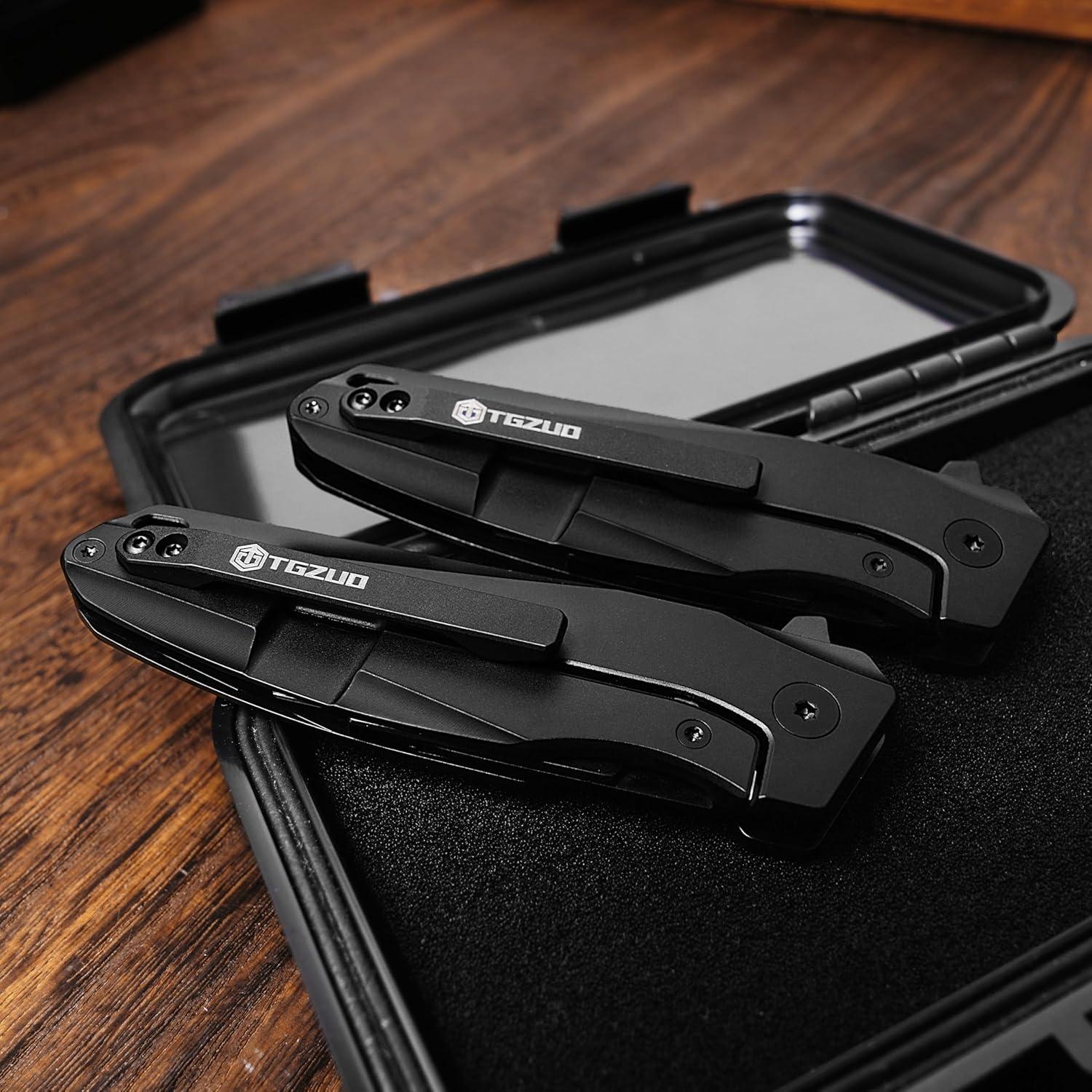 Cuchillo Utilitario TGZUO Q28-1 Titanio con 10 Hojas Reemplazables