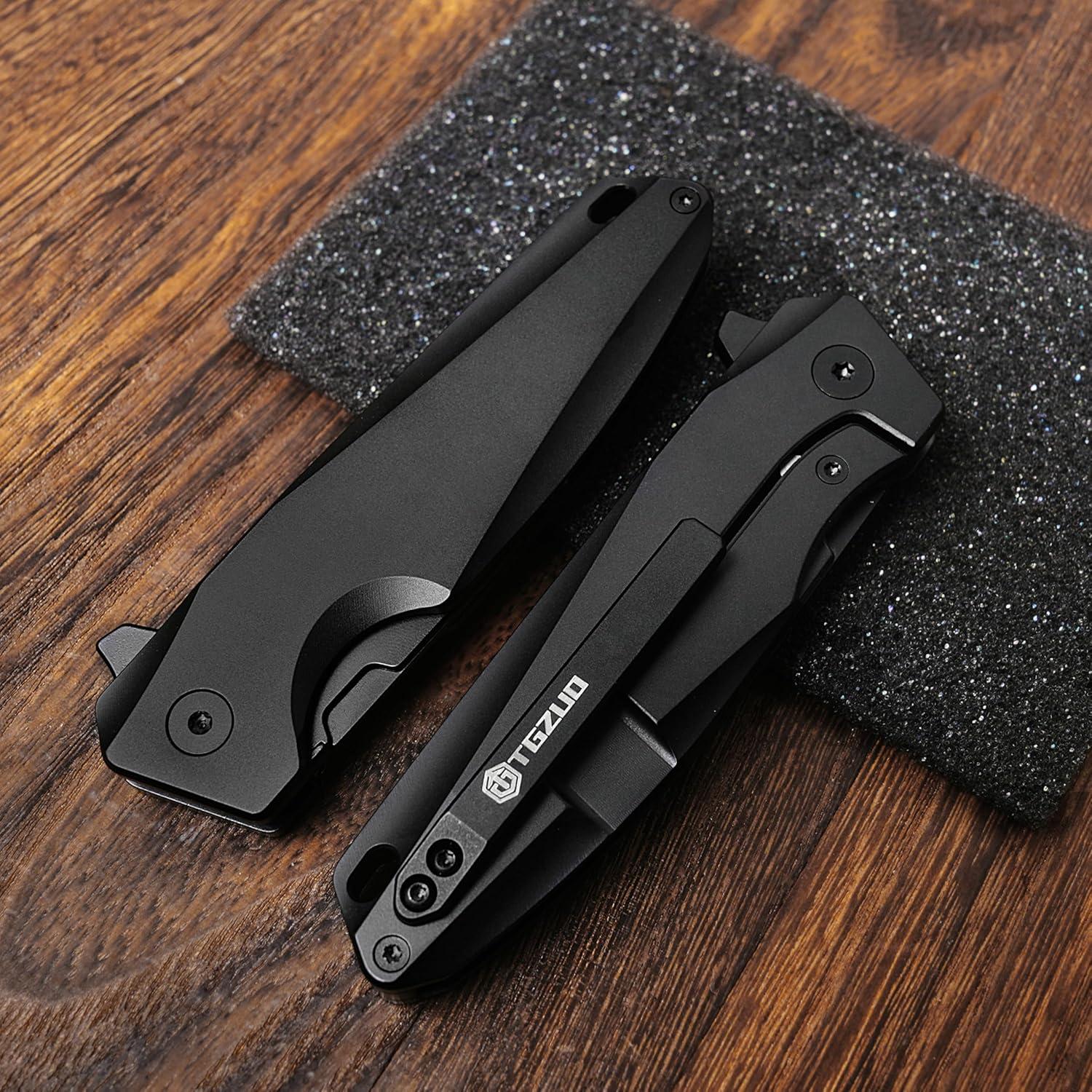 Cuchillo Utilitario TGZUO Q28-1 Titanio con 10 Hojas Reemplazables