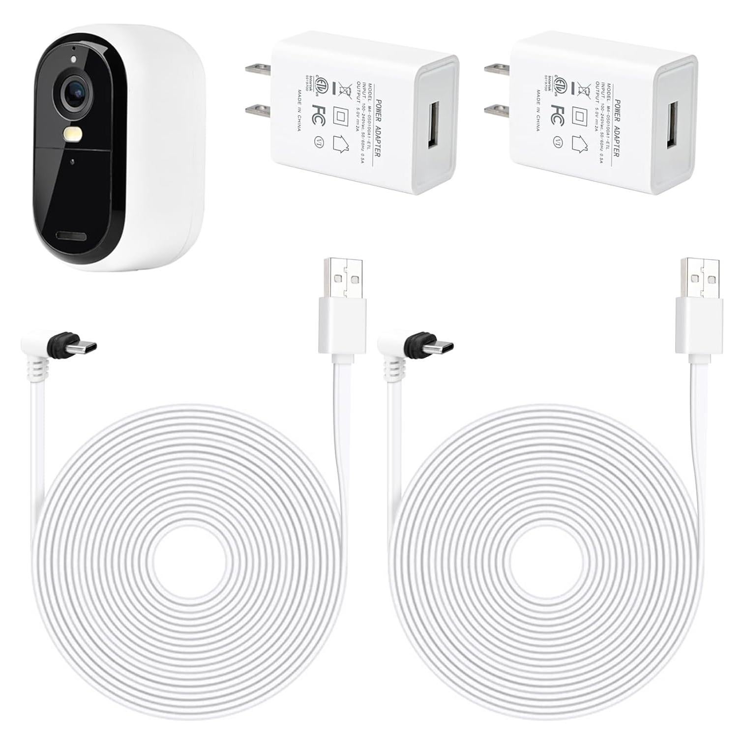 Cable de Carga 9m para Cámara Arlo Essential 2da Generación - 2 Pack